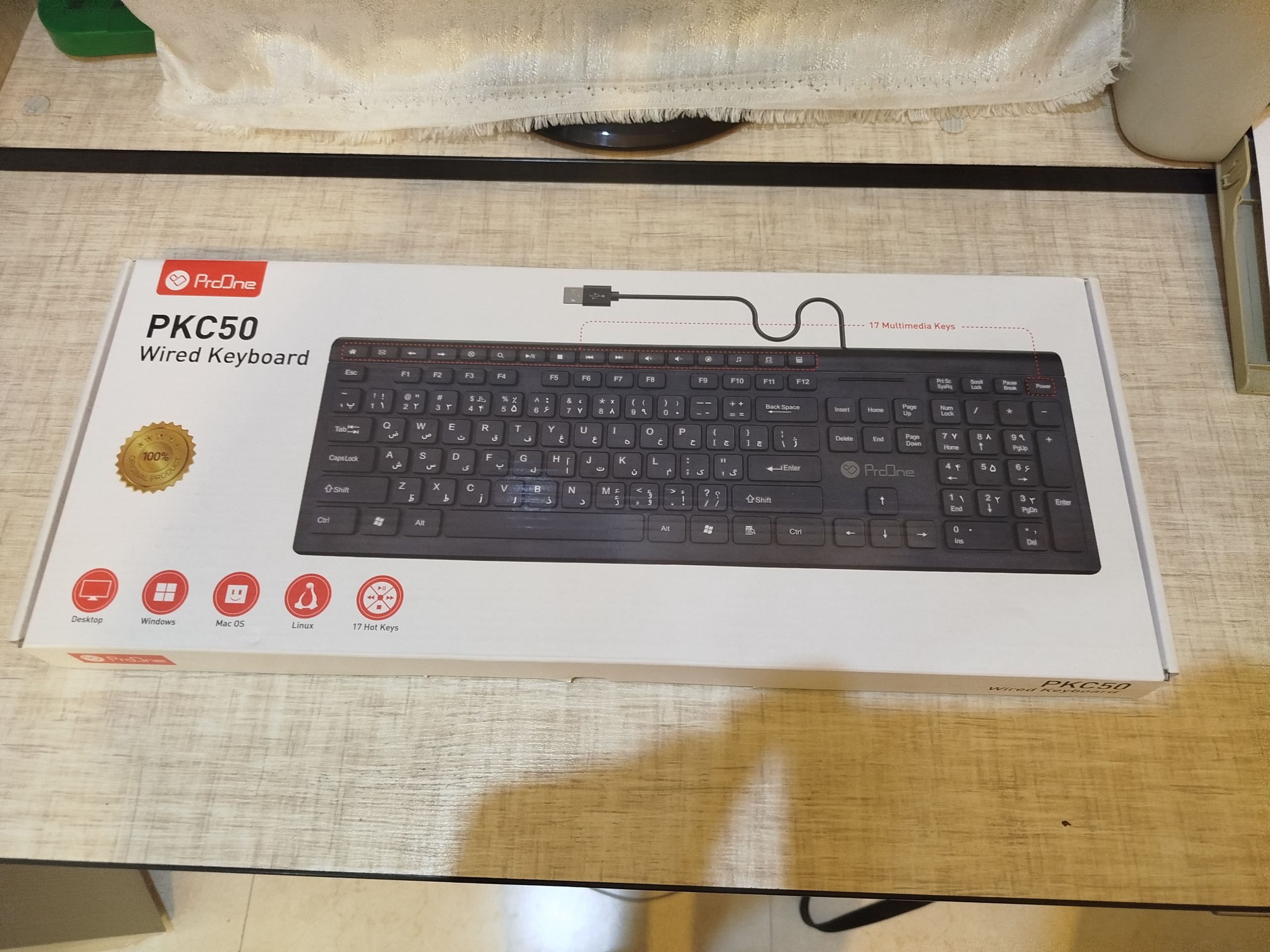 کیبورد مناسب تیپینگ ProOne مدل pkc50