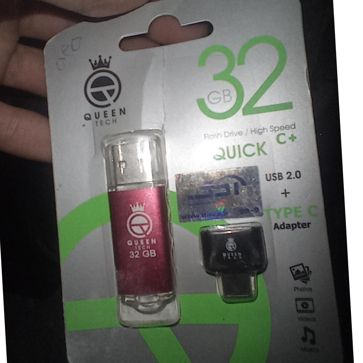 فلش کویین 32 گیگ اداپتور تایپ سی