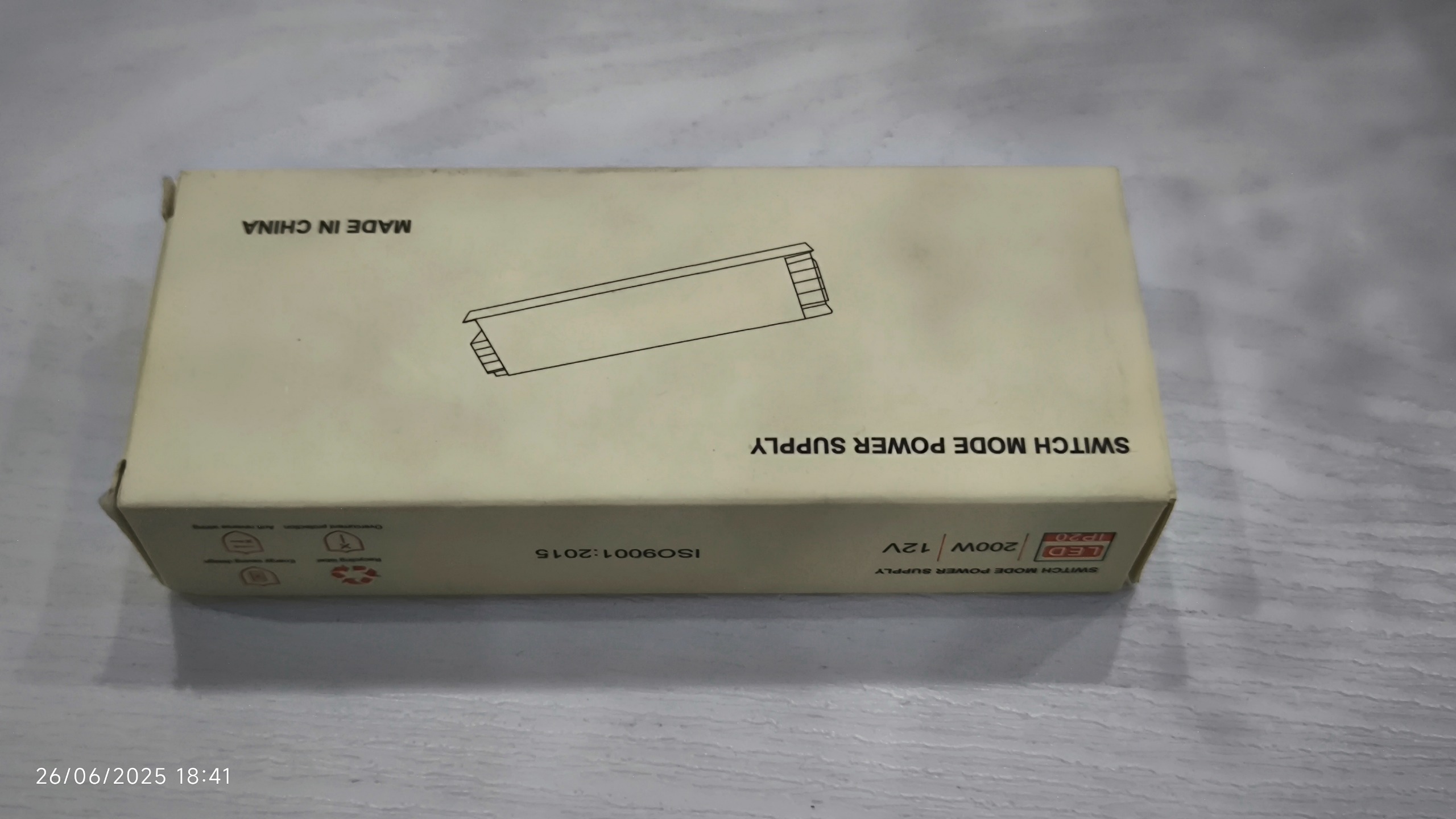 منبع تغذیه LED مدل SLZ200W-12V