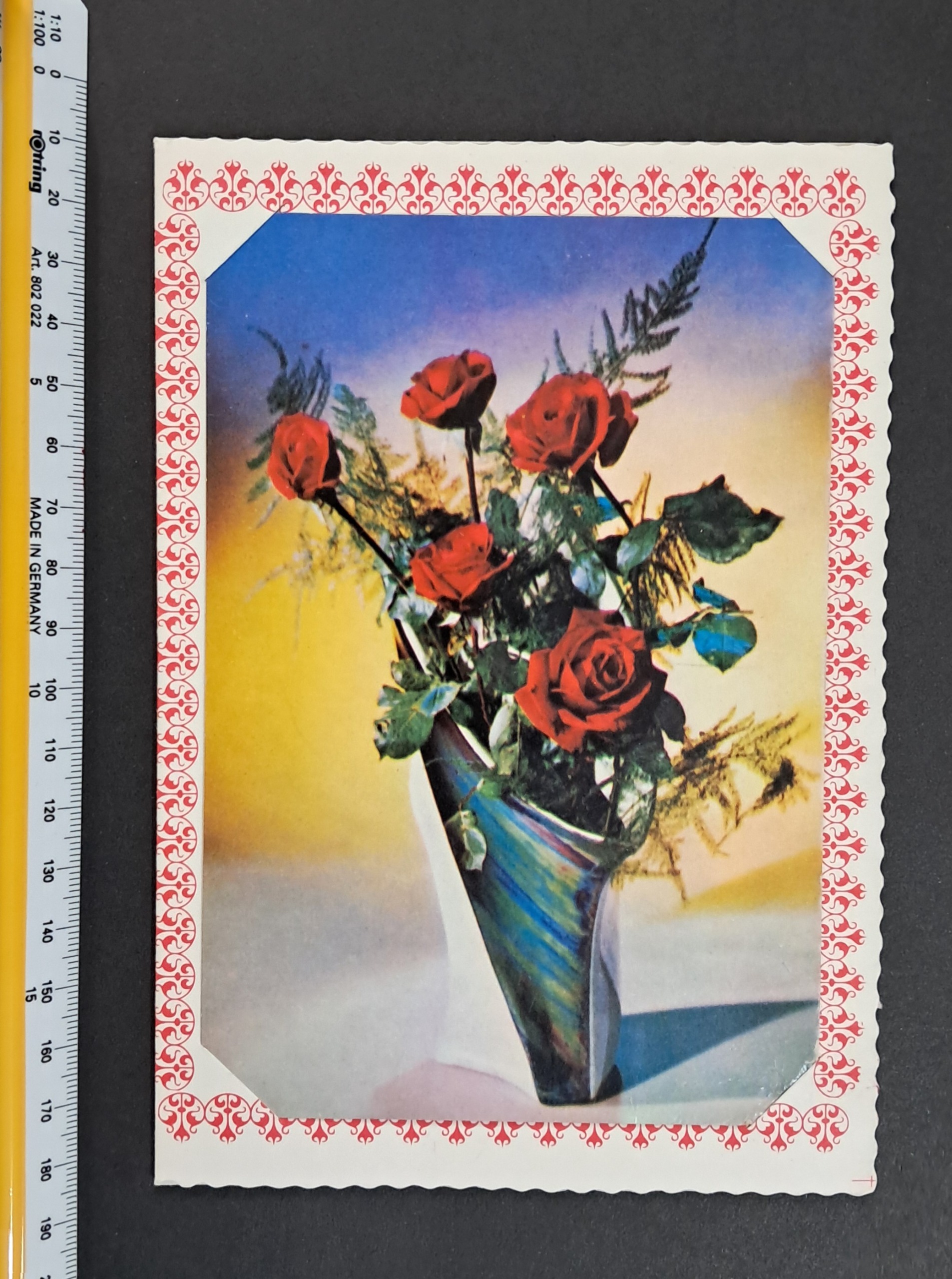 کارت پستال کتابی ( گلدان )