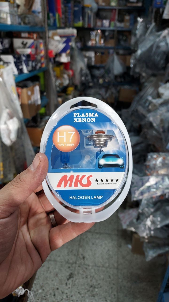 لامپ چراغ جلو MKS نور سفید طرح زنون دو عددی