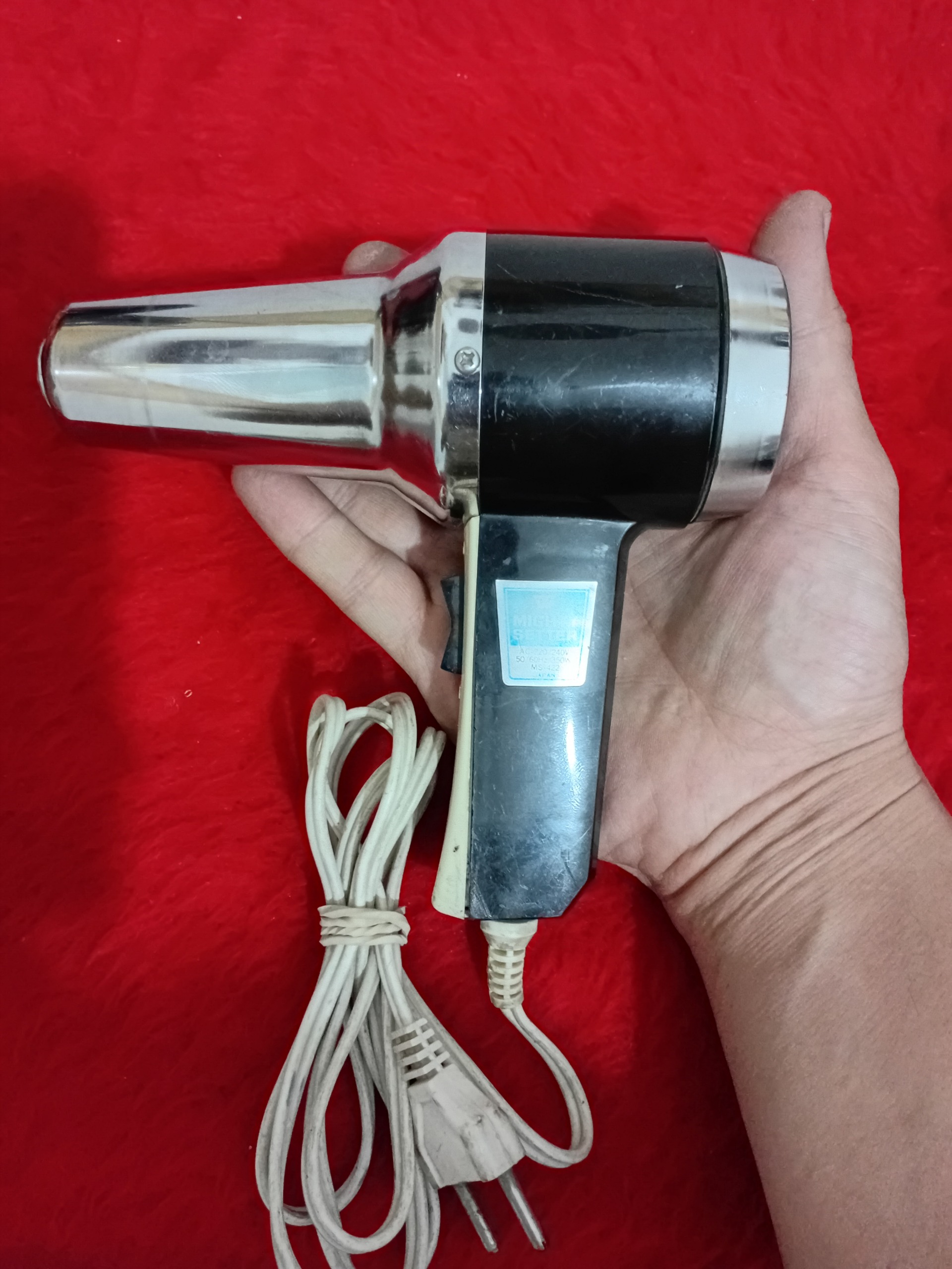 سشوار فسقلی کوچیک قدیمی اصل ژاپن