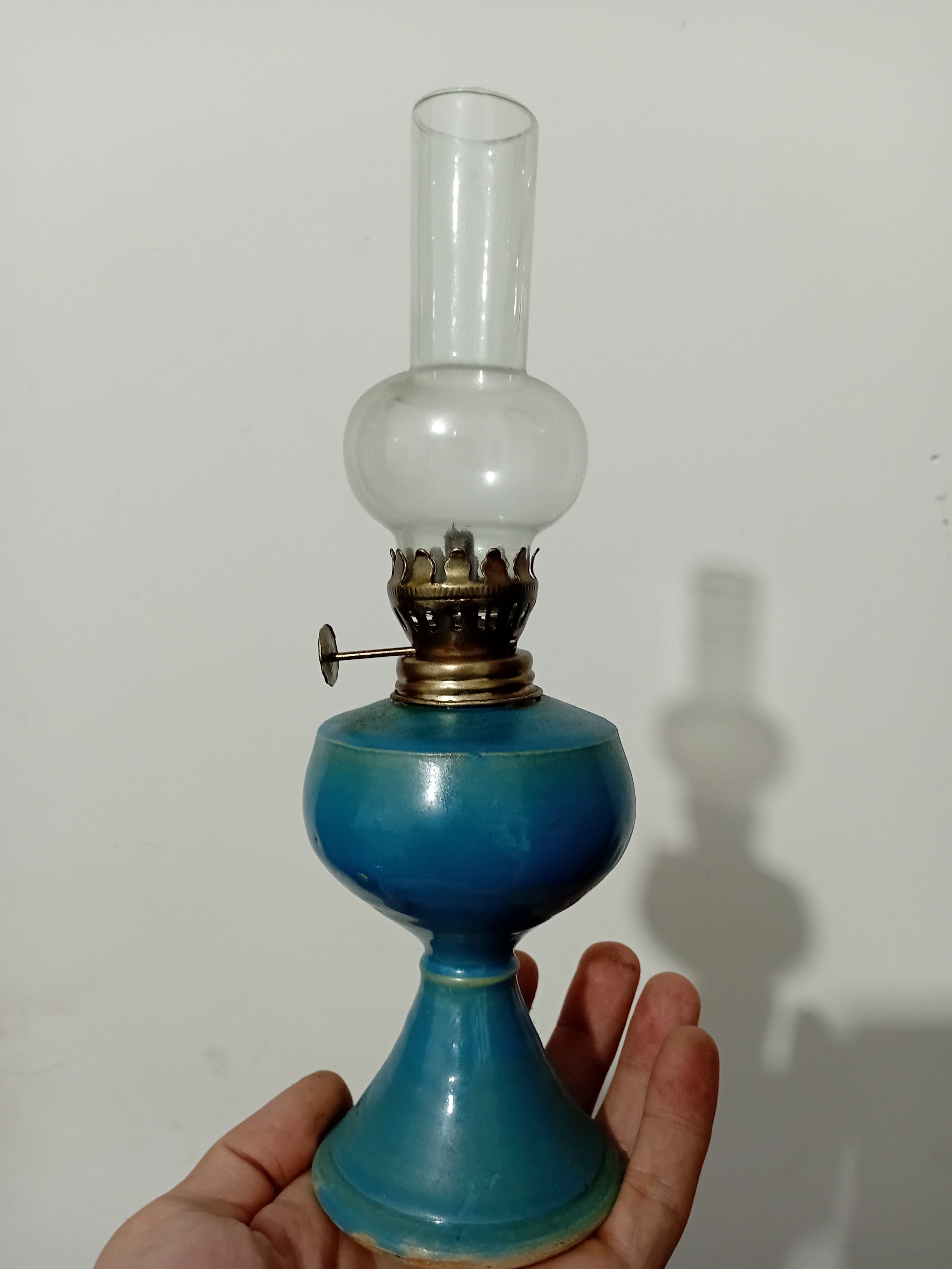 چراغ گرسوز سفالی قدیم