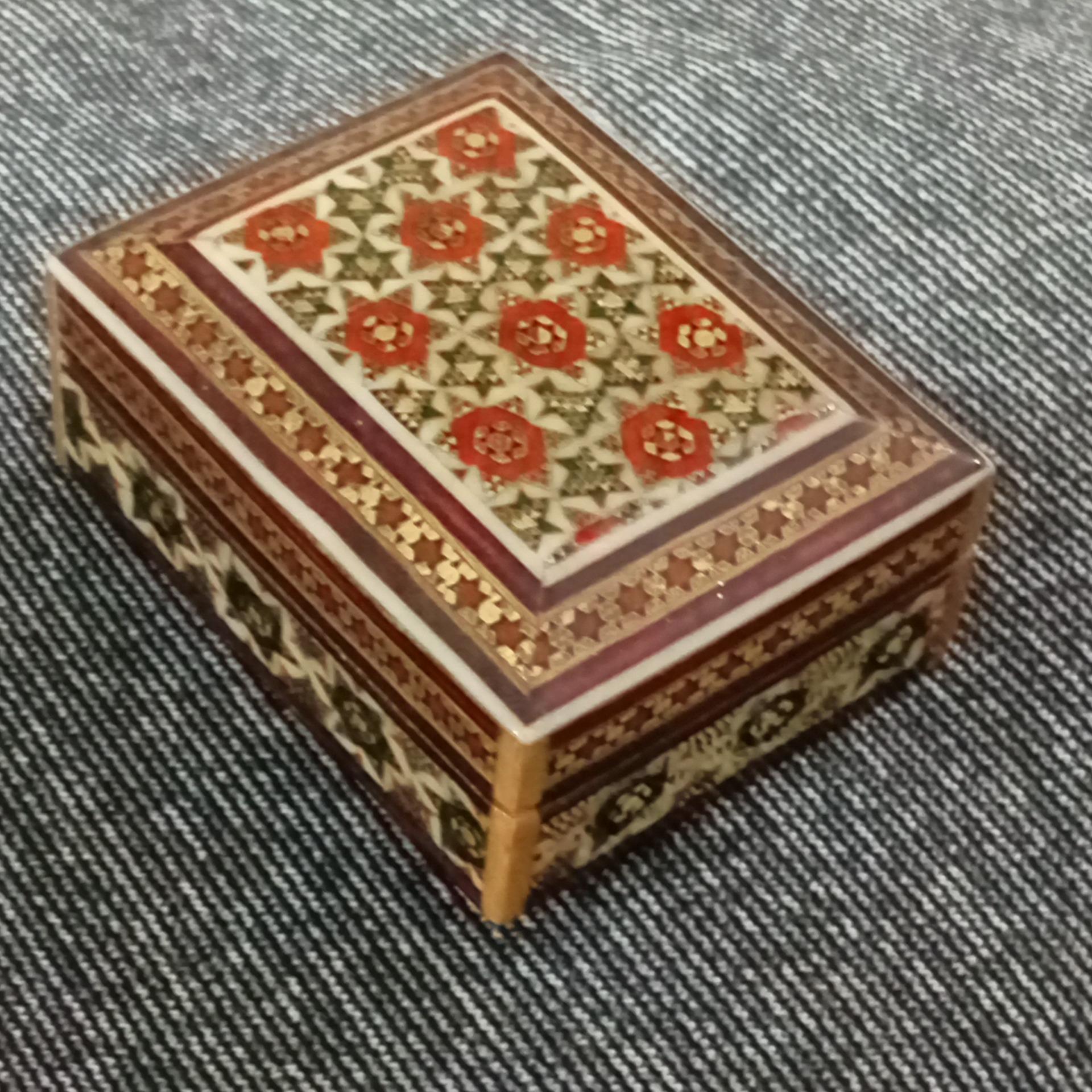 جعبه جواهرات خاتم کاری