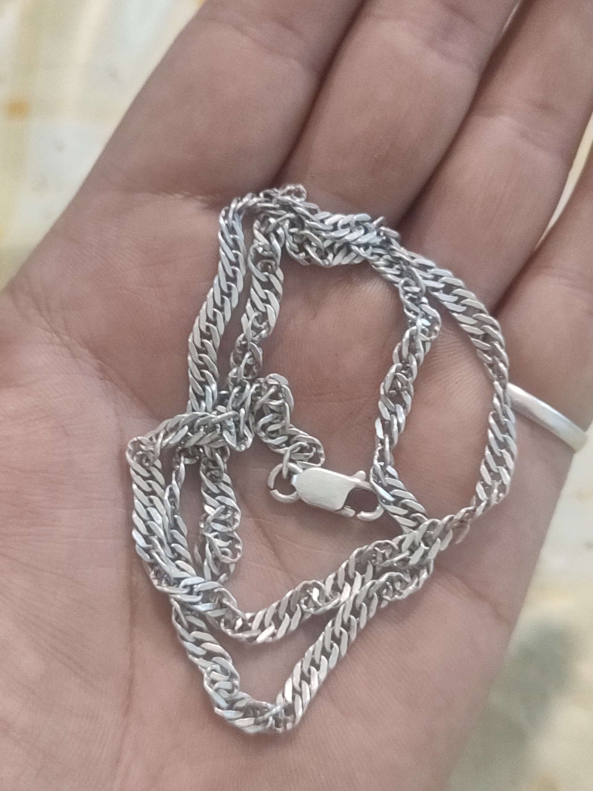 زنجیر گردنی نقره