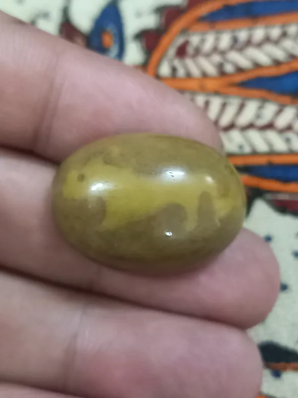 عقیق عکسی زرد