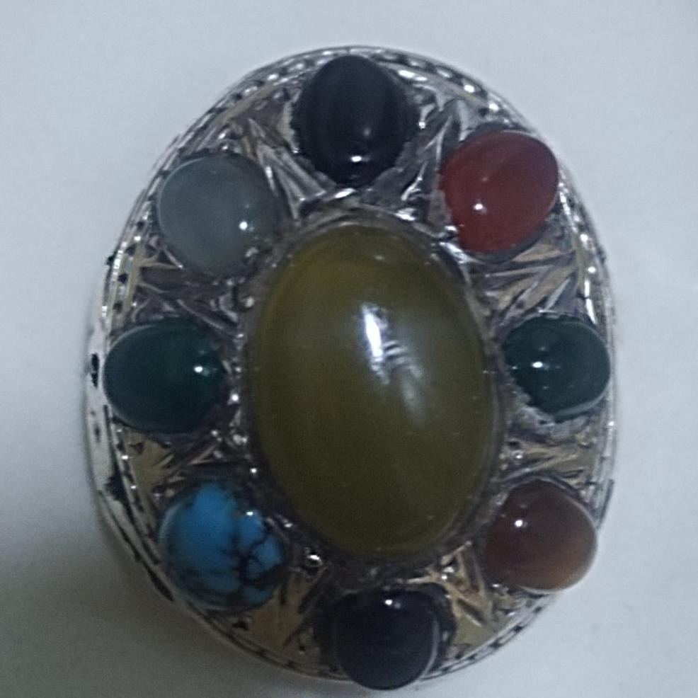 انگشتر نقره 925 چند نگین