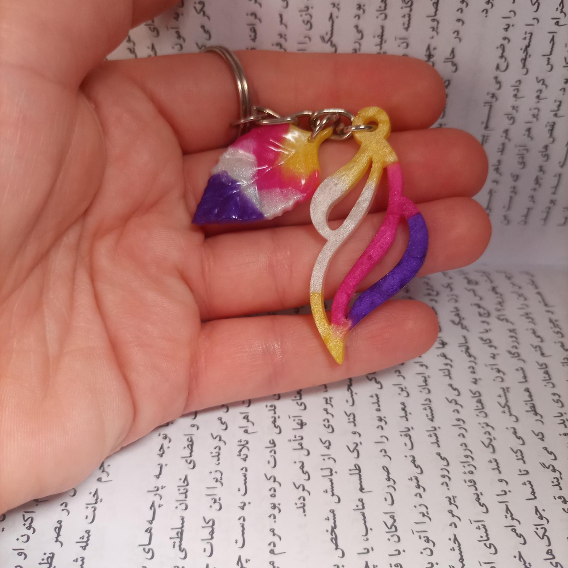 جاکلیدی رزینی طرح دار