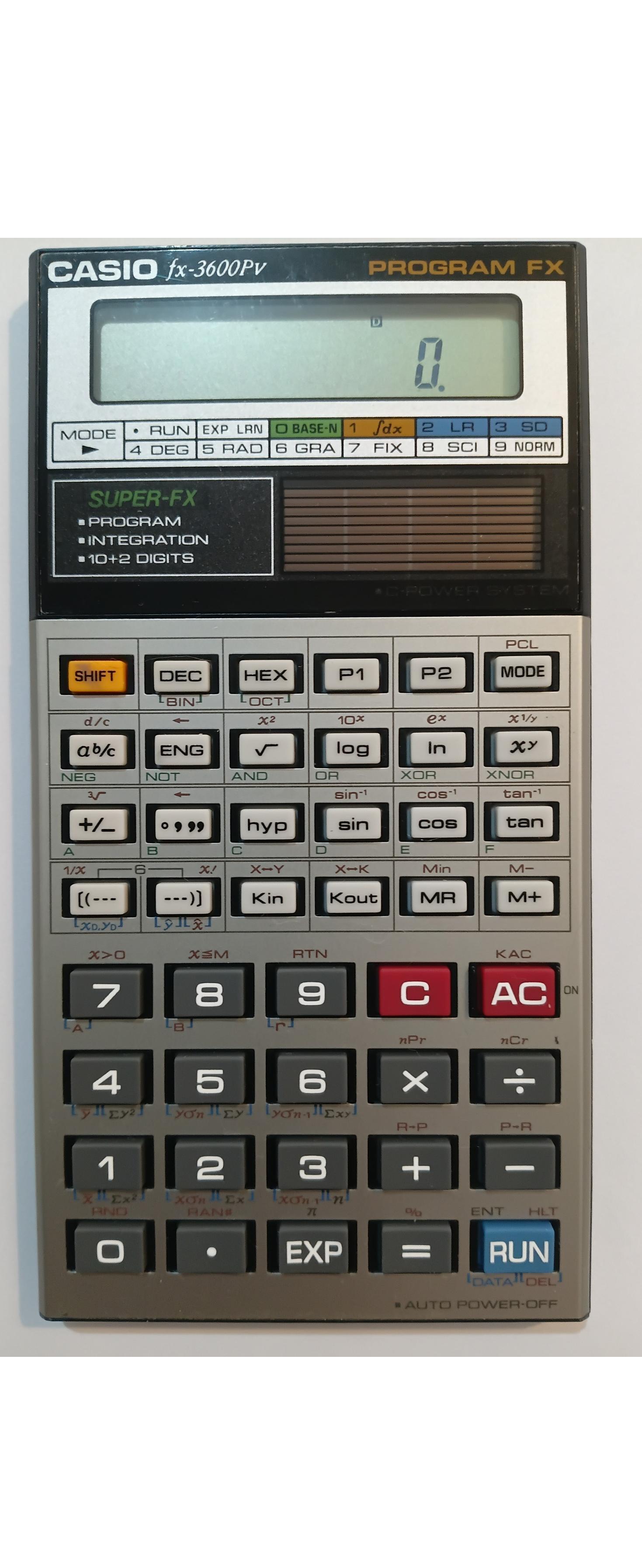 ماشین حساب کاسیو Casio fx-3600PV