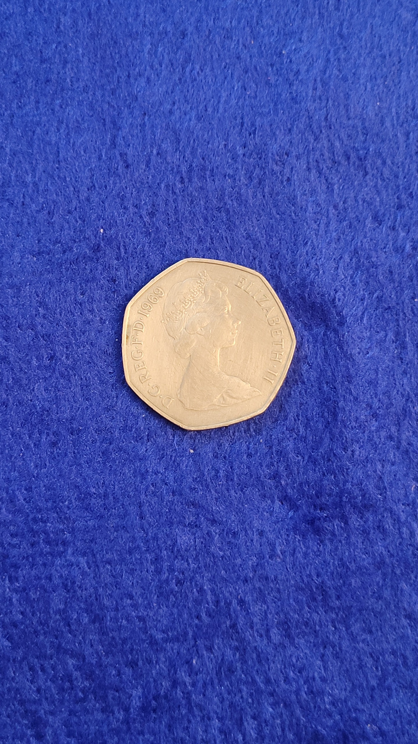 سکه 50 پنس انگلستان 1969 کد166