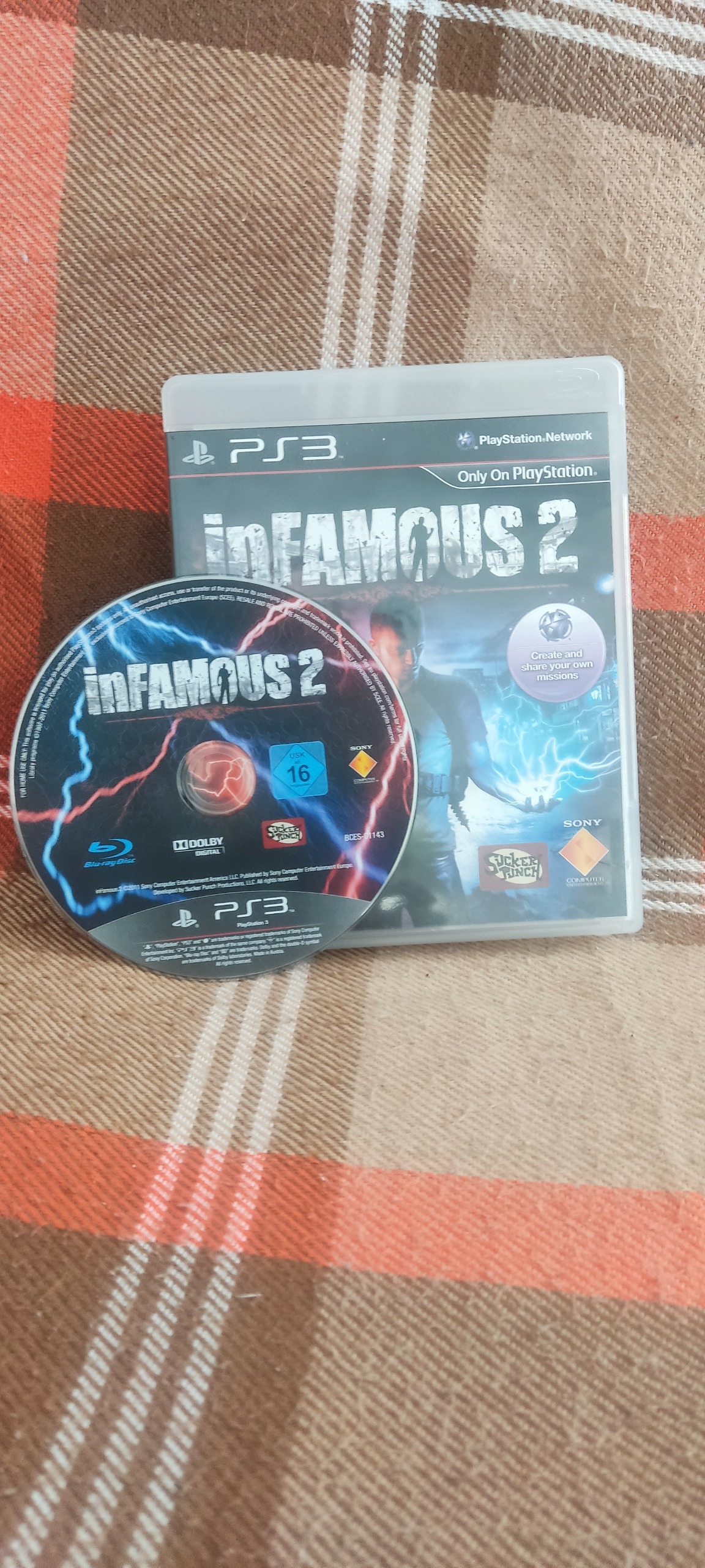 دیسک بازی PS3 (INFAMOUS 2) اورجینال