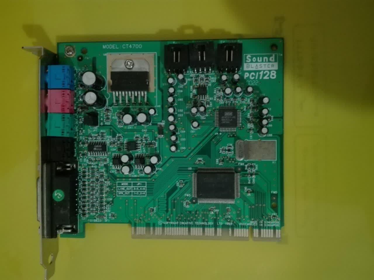 کارت صدای  ( SOUNBLASTER ) PCI-128مارک CRATIVE