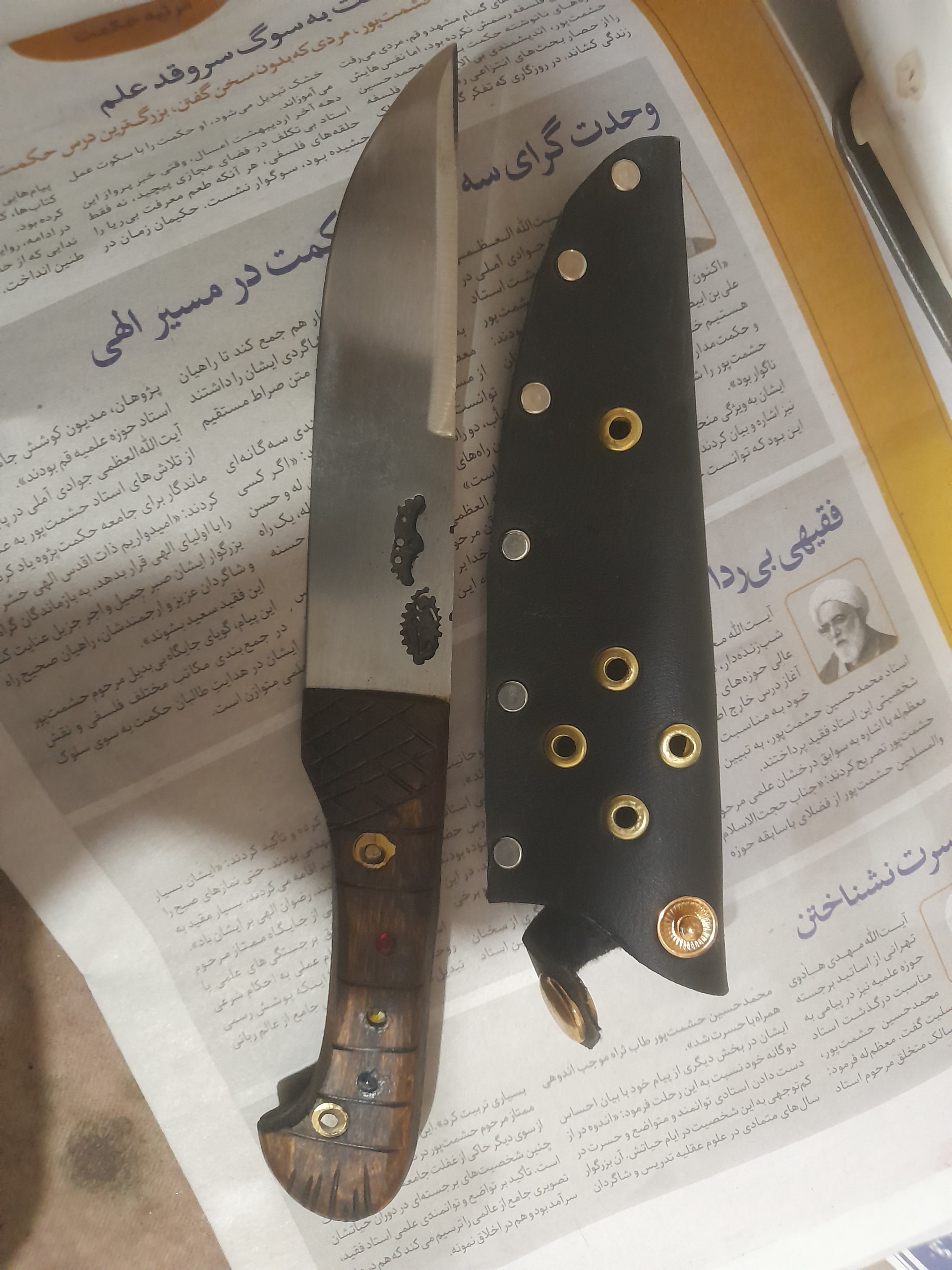چاقو قلاف دار جنس فولاد