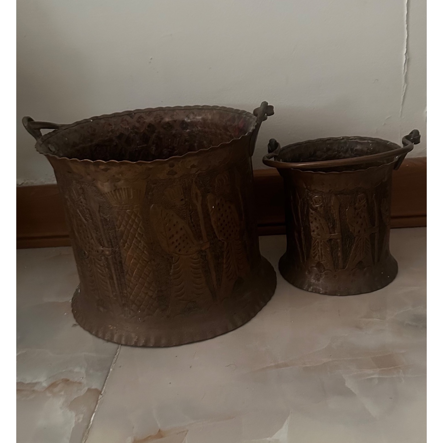 سطل مسی طرح هخامنشی