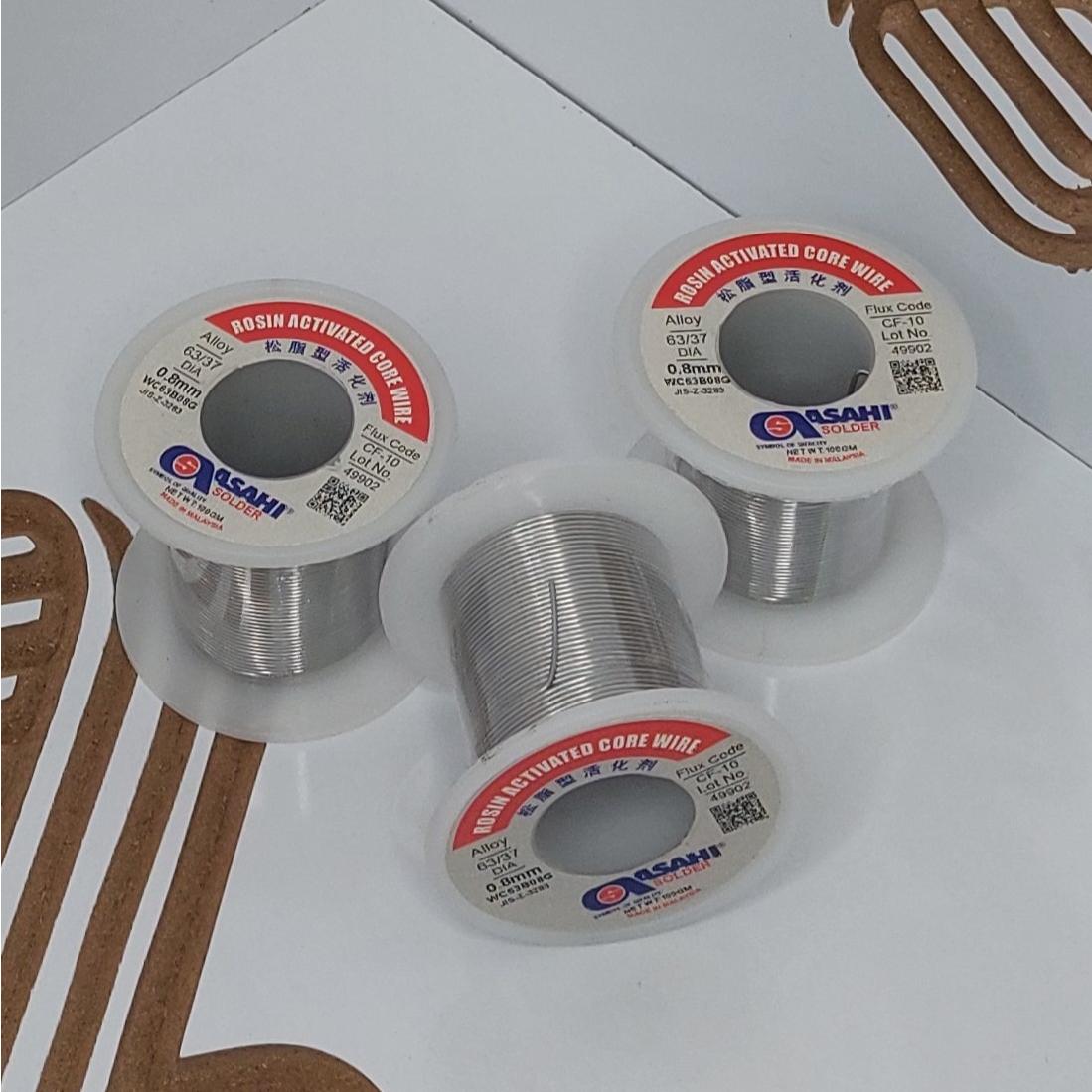 سیم لحیم آساهی 0.8 میلی متر 100 گرم