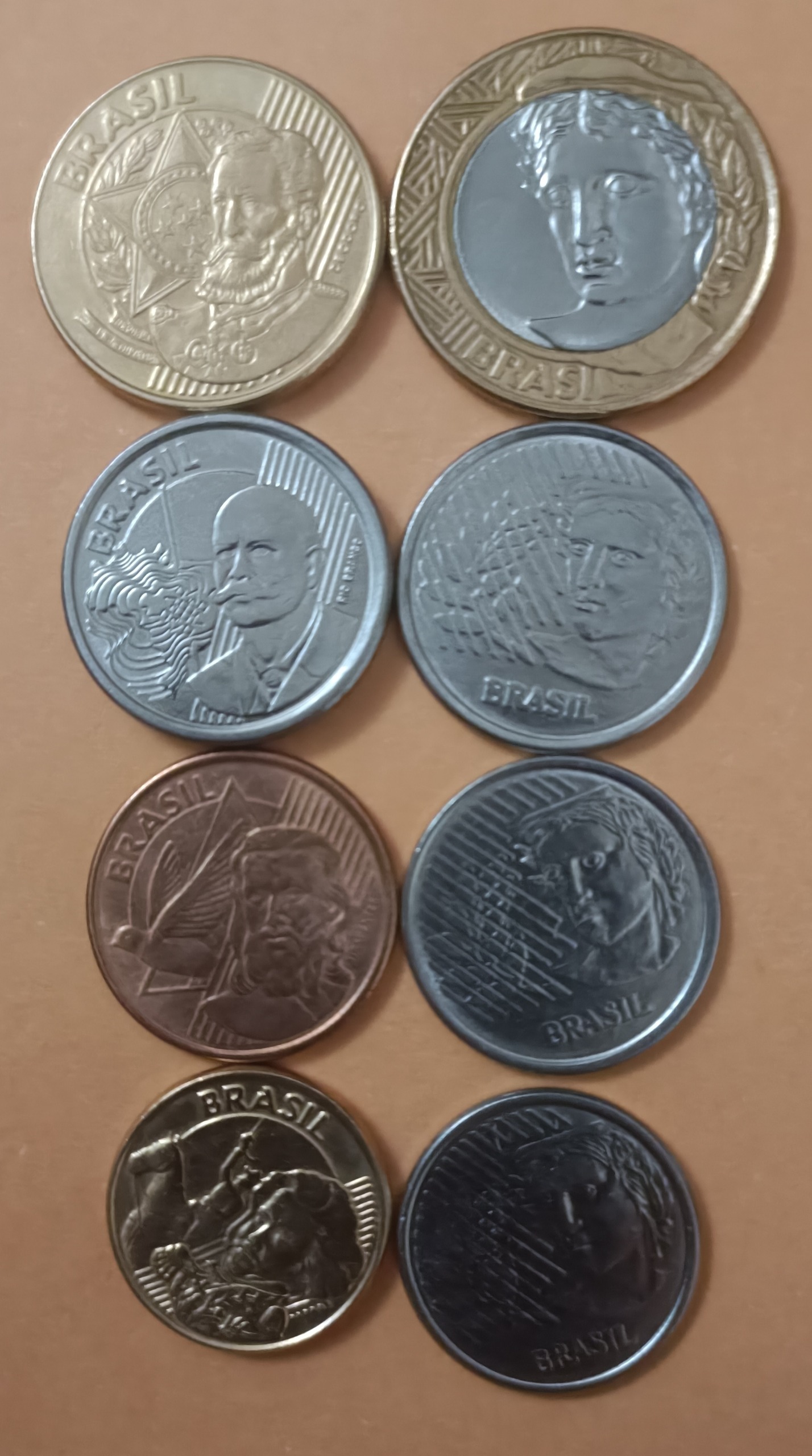 ست سکه برزیل هشت عددی