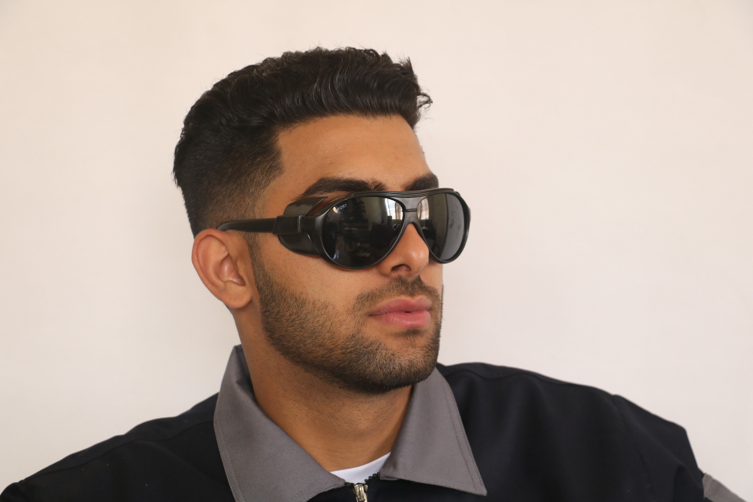 عینک ایمنی بغلدار تکپلاست