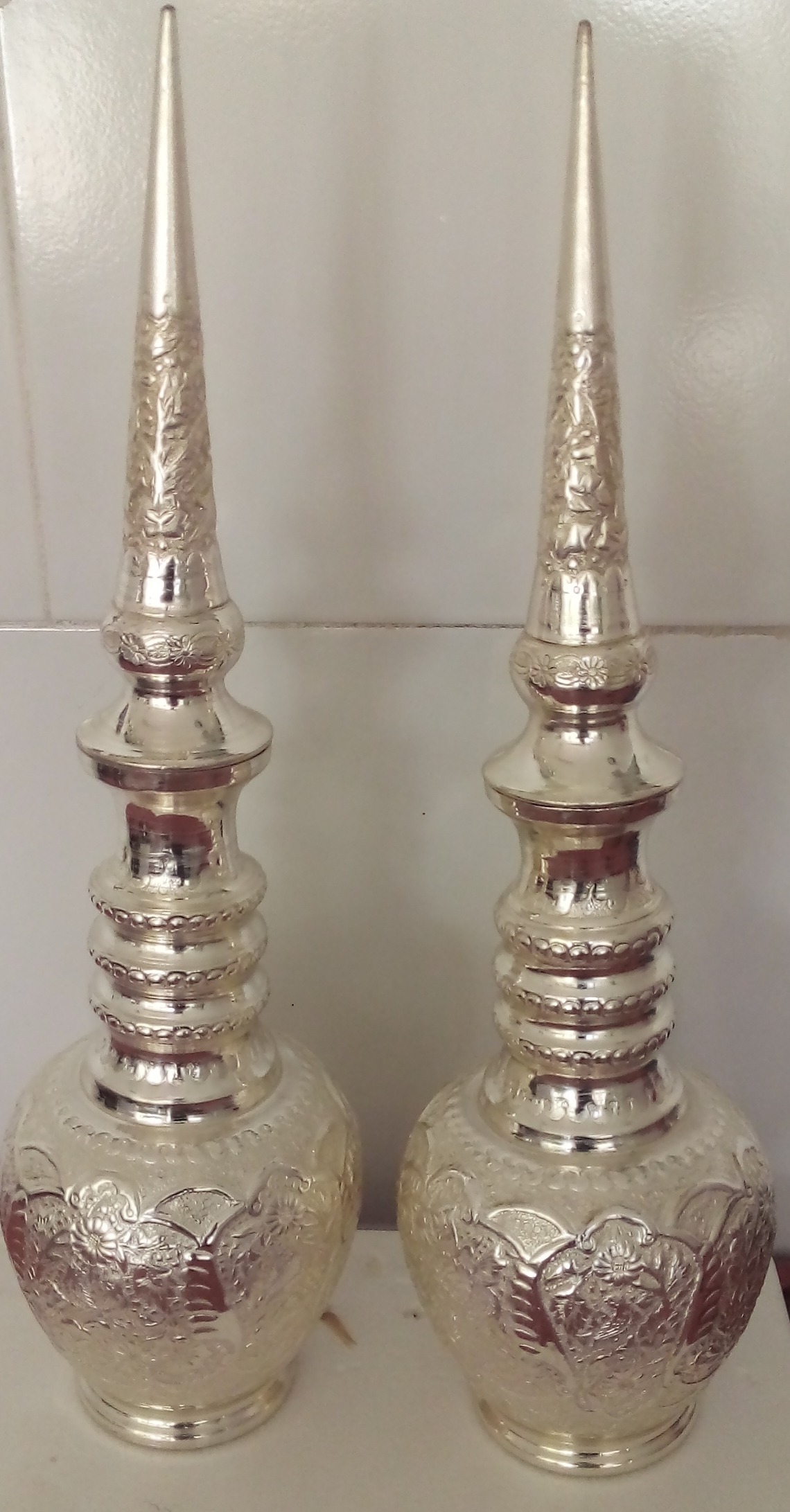 تنگ شاخ دار برنجی(نقره نما)