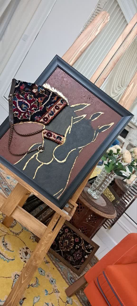 تابلو فرش دستباف تلفیقی