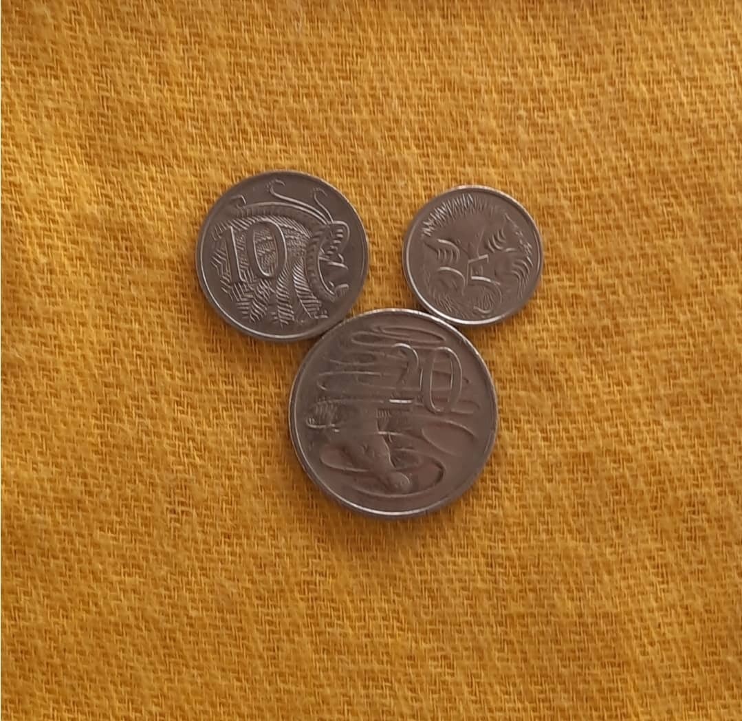 سکه استرالیا (پکیج 5،10،20 سنت باهم)