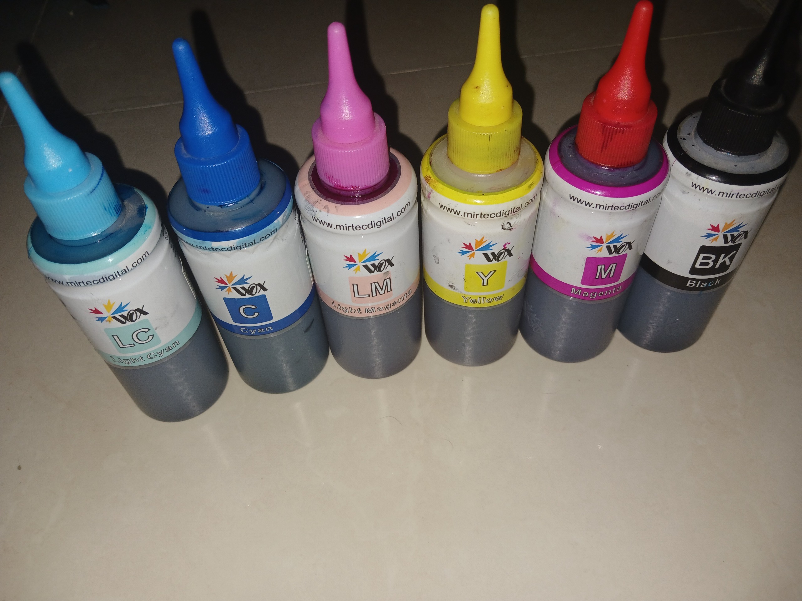 جوهر اپسون 6 رنگ و جوهر پیگمنت کانن