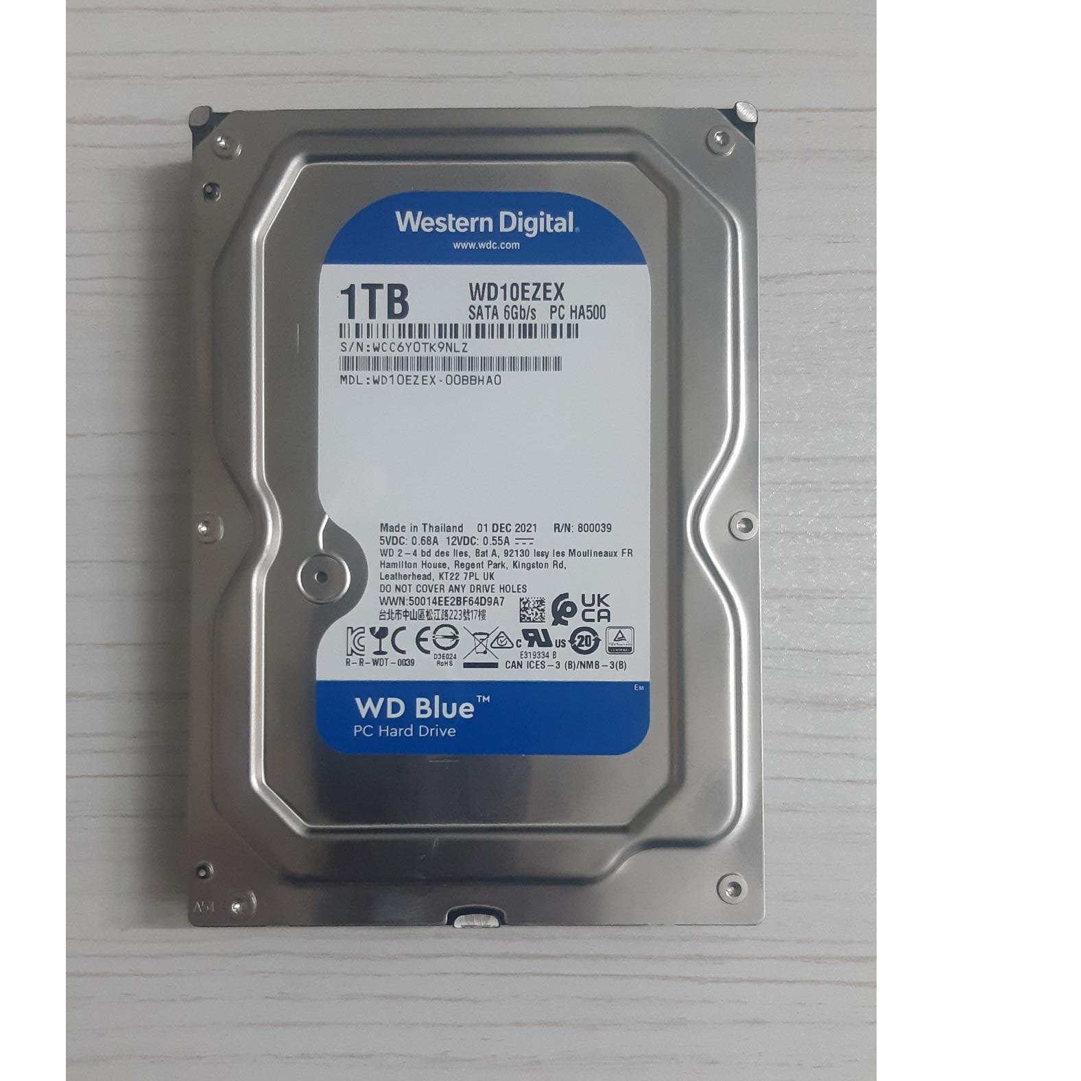 هارد یک ترابایت وسترن دیجیتال آبی