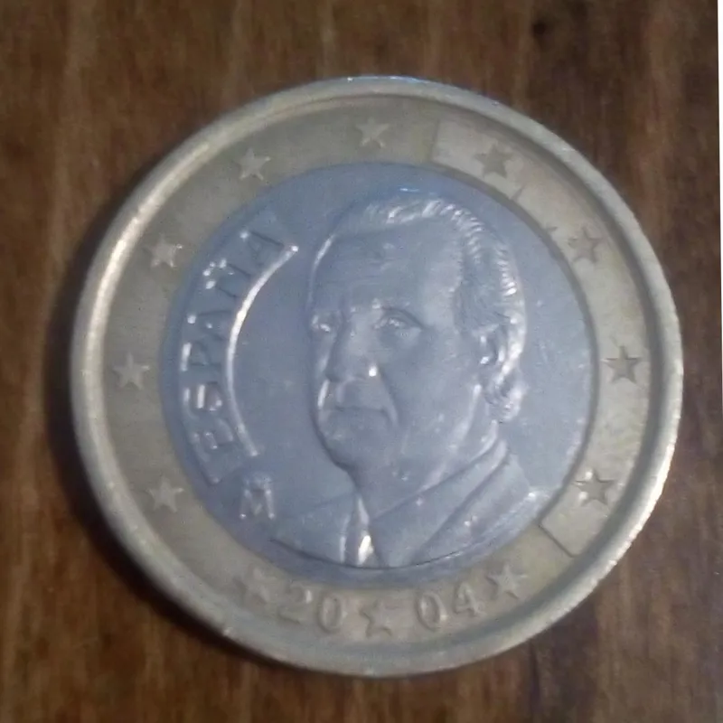 سکه یک یورو اسپانیا سال 2004