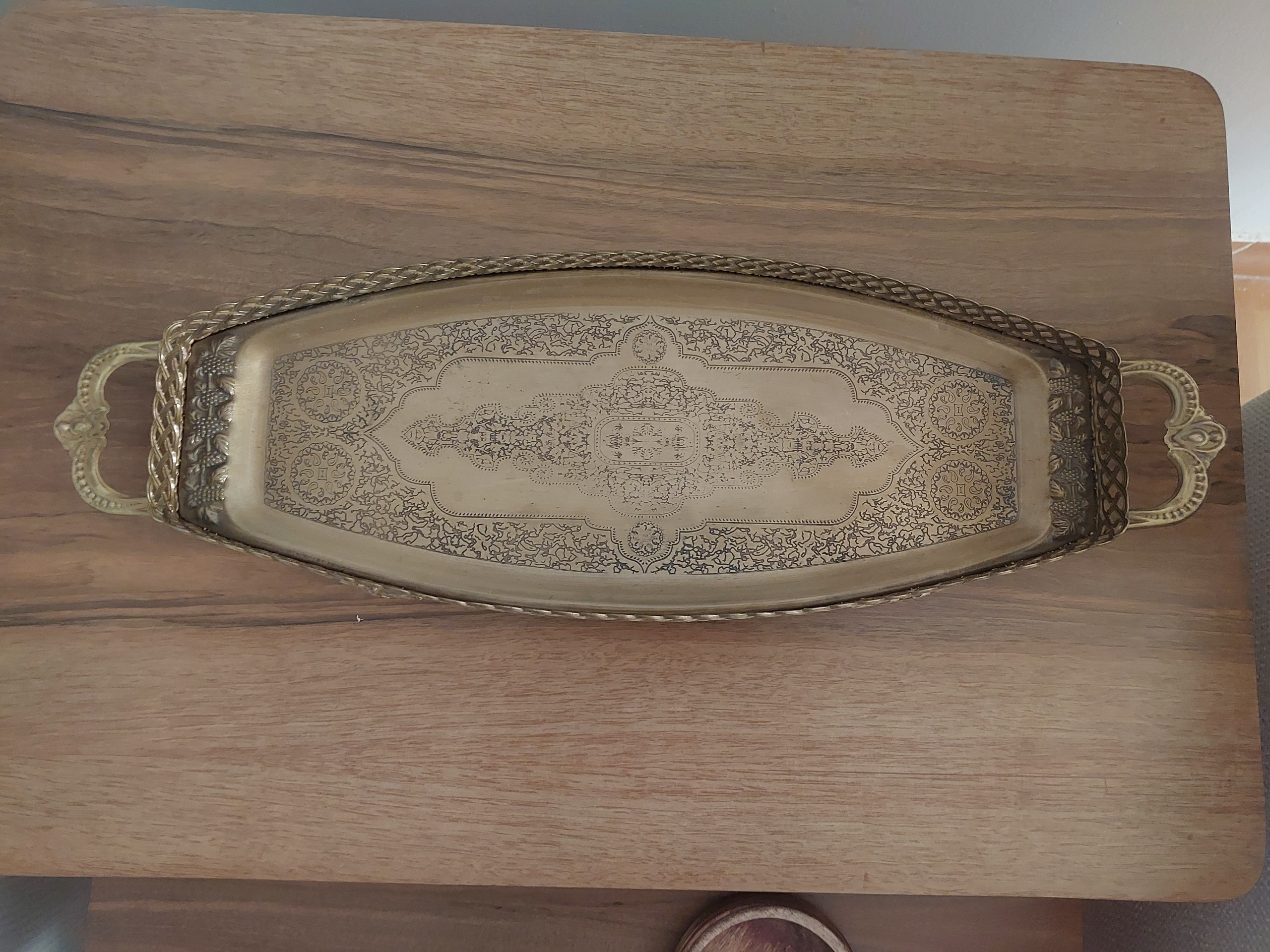 سینی طرح  برنزی