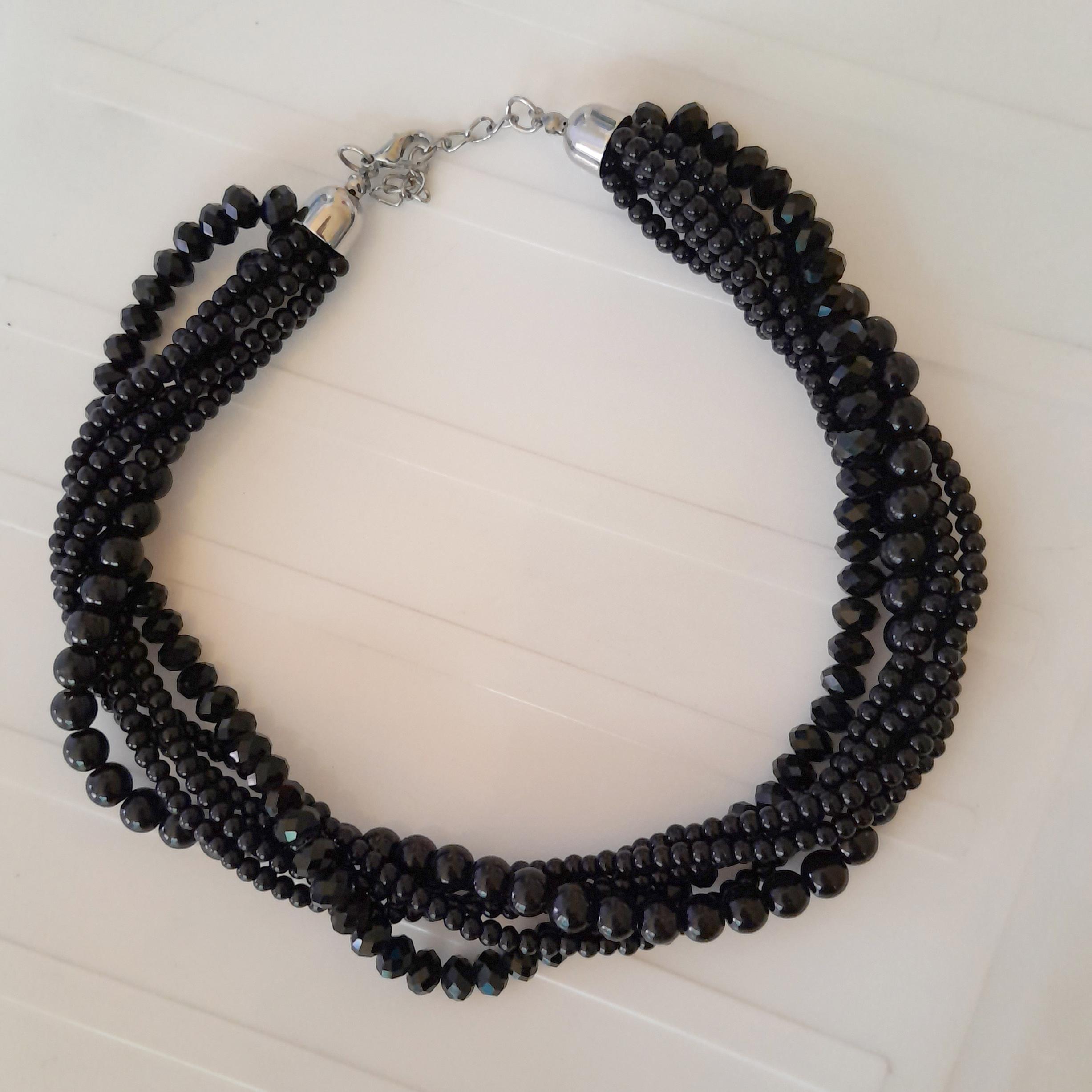 گردنبند چوکر(خفتی) چند رج پیچ