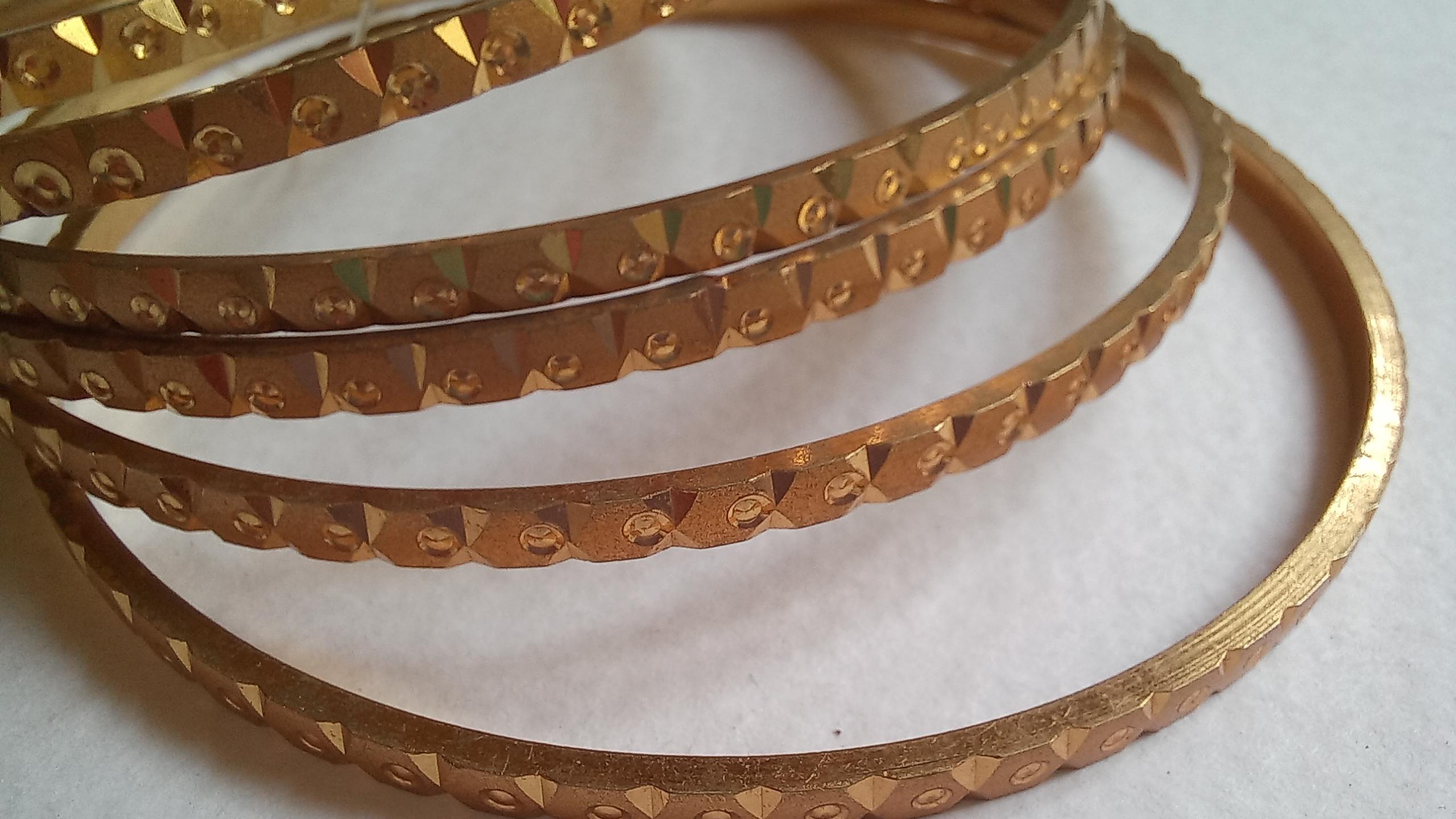 6 عدد النگو نخودی هندی رنگ ثابت