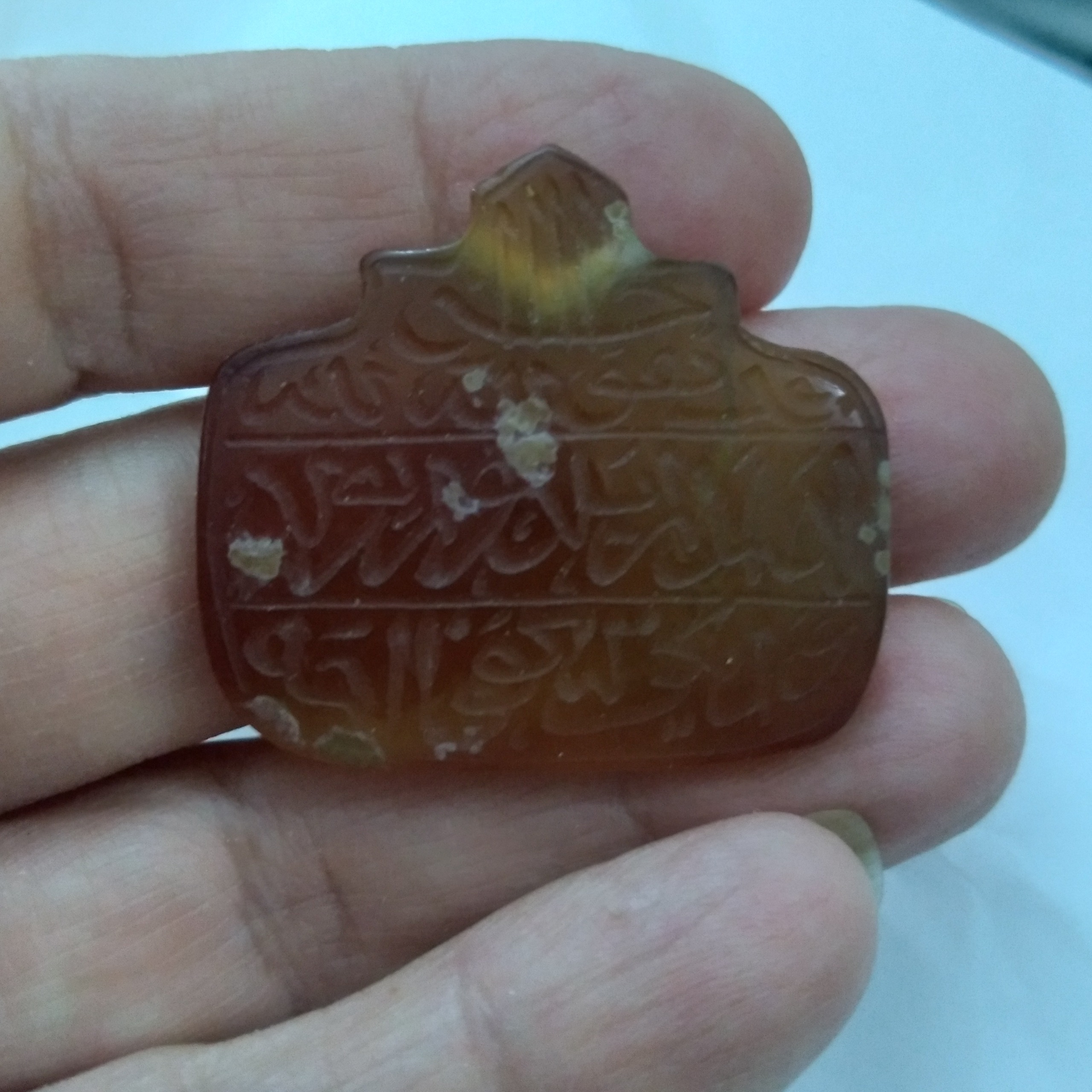 عقیق خطی تراش کهنه کیفی یمن