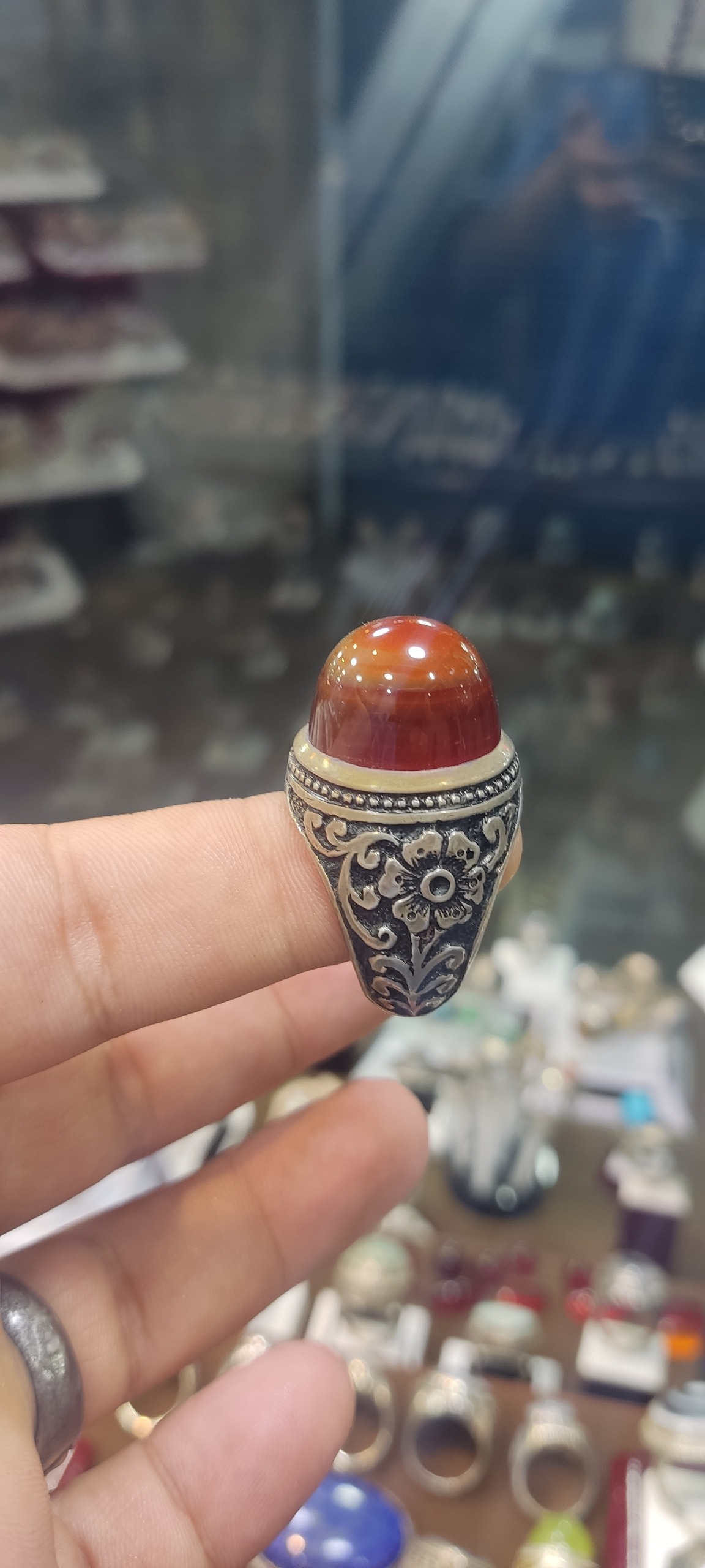 انگشتر نقره عقیق