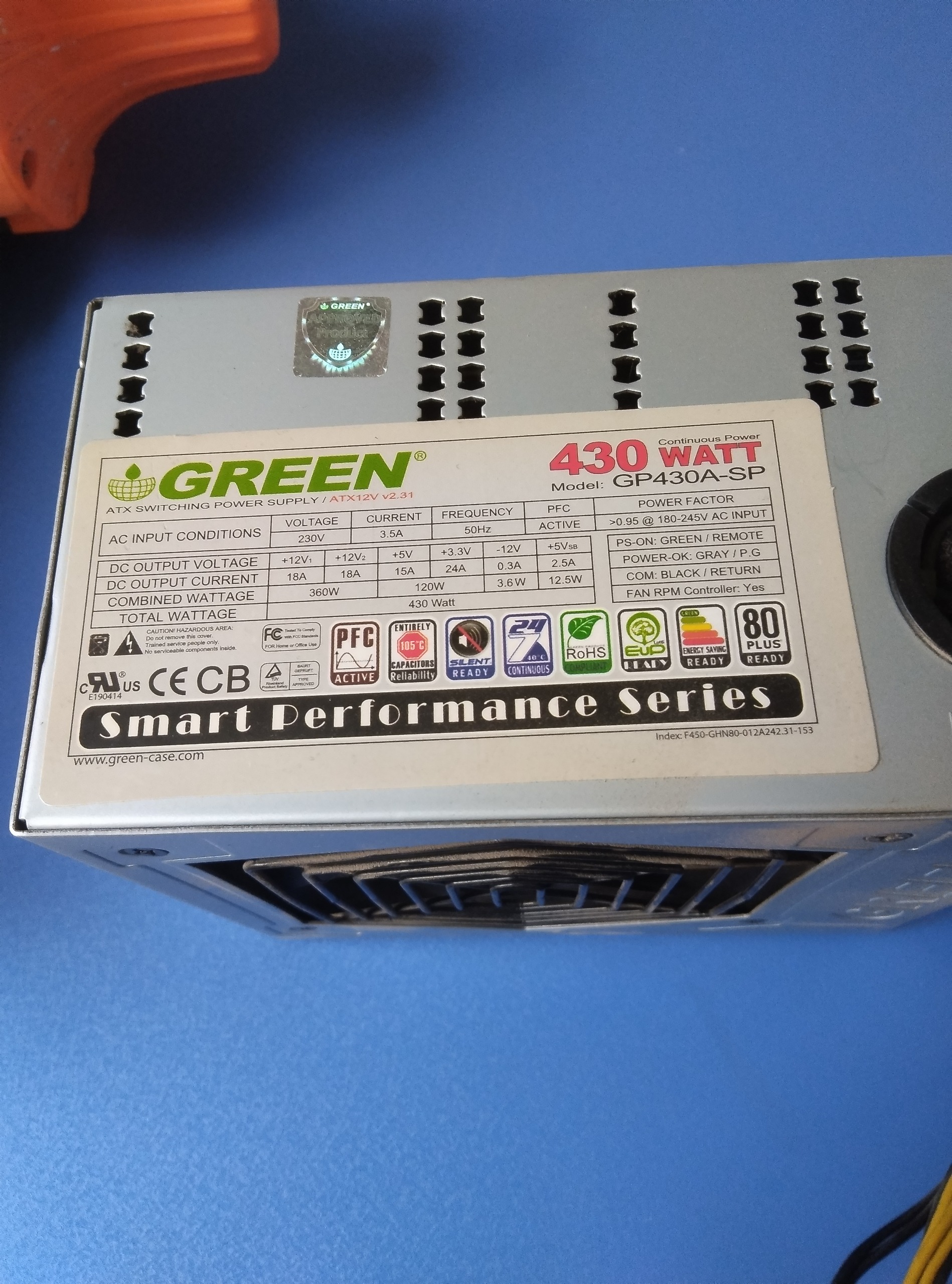 پاور 430 وات گرین EU