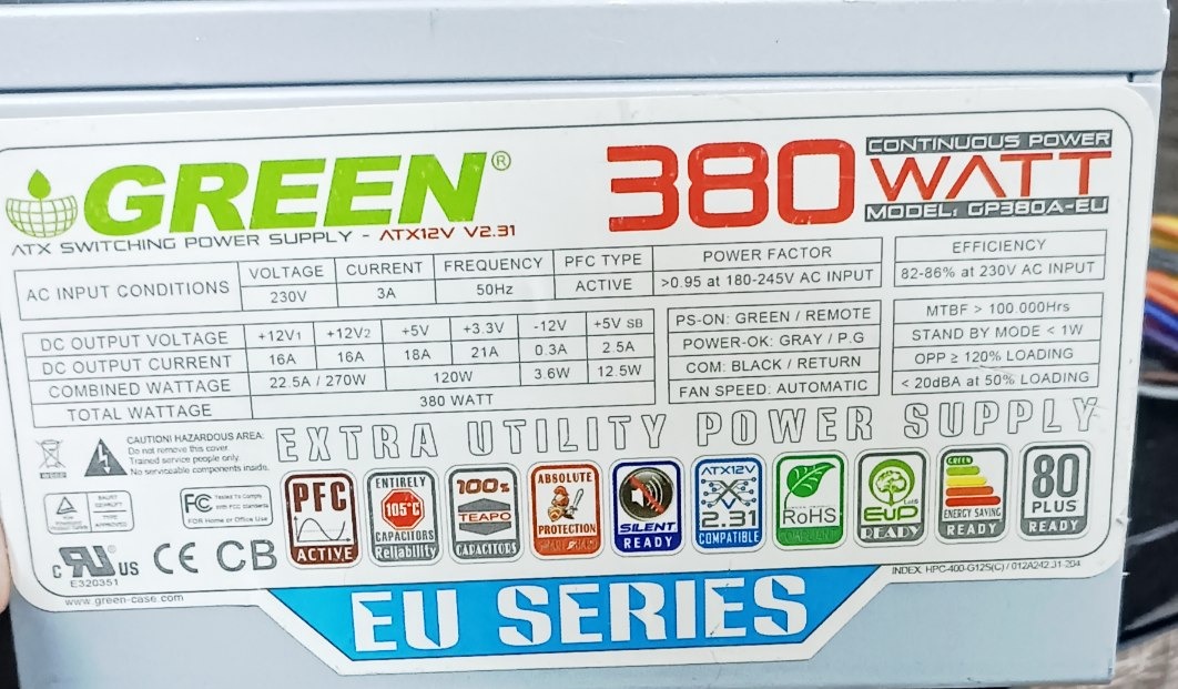 پاور گرین گواهی 80 پلاس سفید