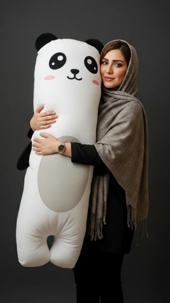 بالش عروسکی بغلی طرح پاندا ارتفاع 140