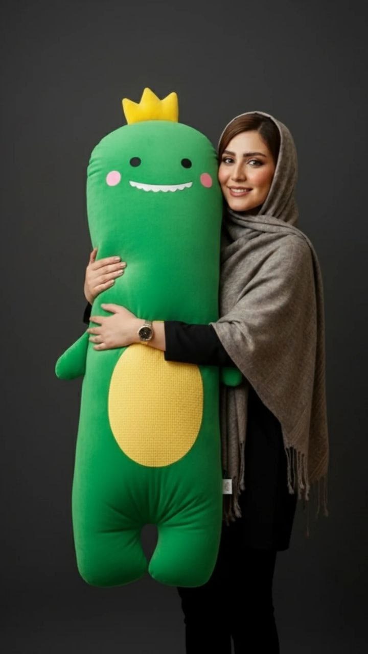 بالش فانتزی عروسکی بغلی ارتفاع 140 طرح دایناسور