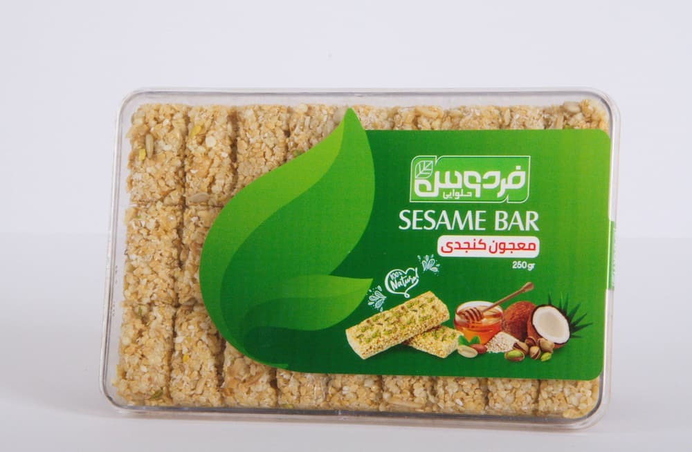معجون کنجدی 250 گرم کریستالی حلوایی فردوس یزد