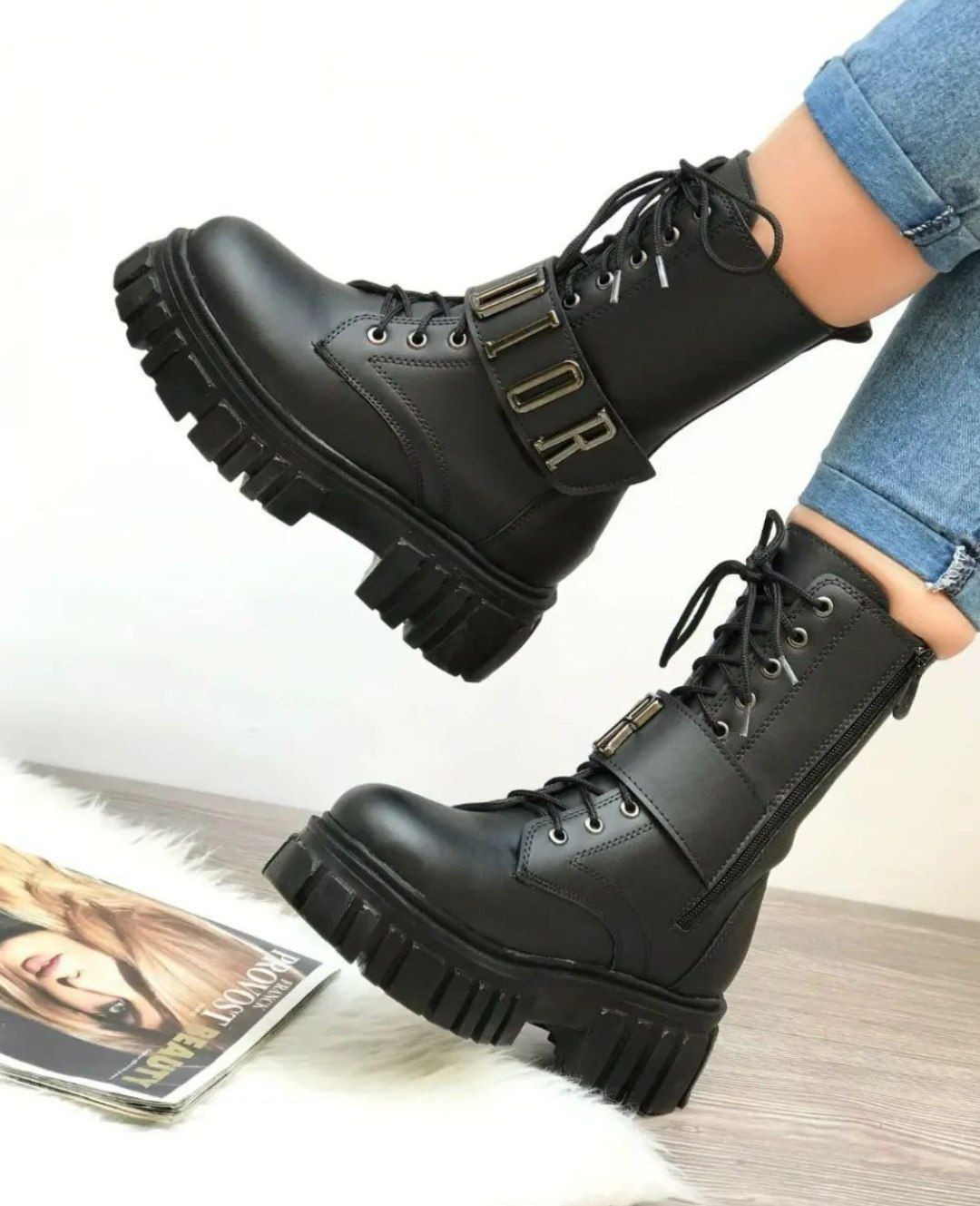 بوت مشکی زنانه و دخترانه سایزبندی 37تا40