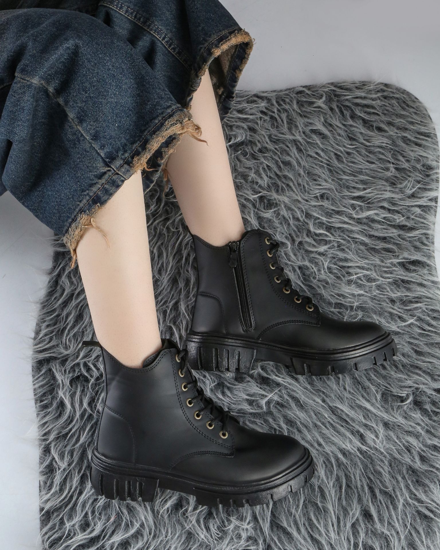 بوت دخترانه یا زنانه مشکی سایزبندی 37تا40