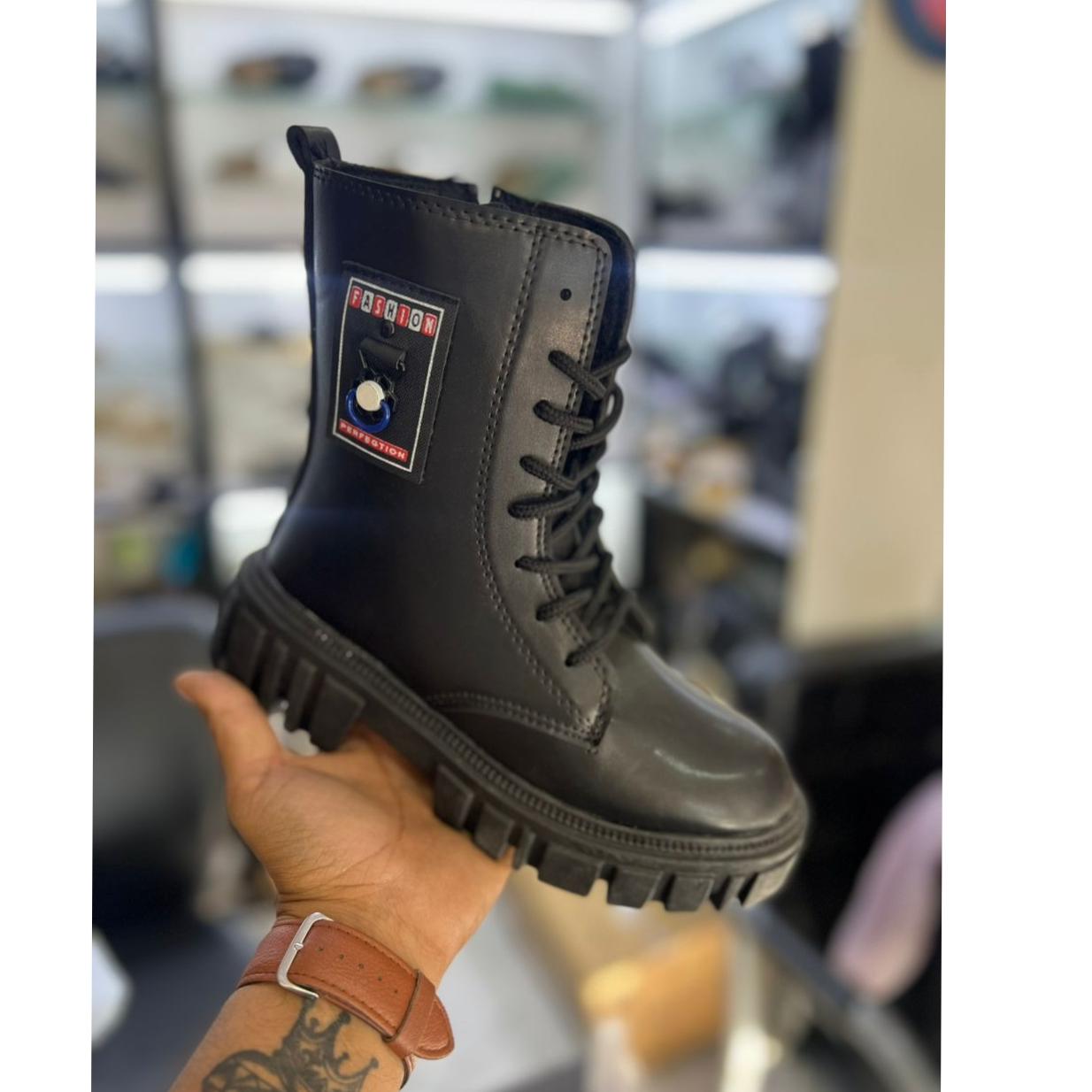 بوت مشکی زنانه و دخترانه سایز از 37تا40