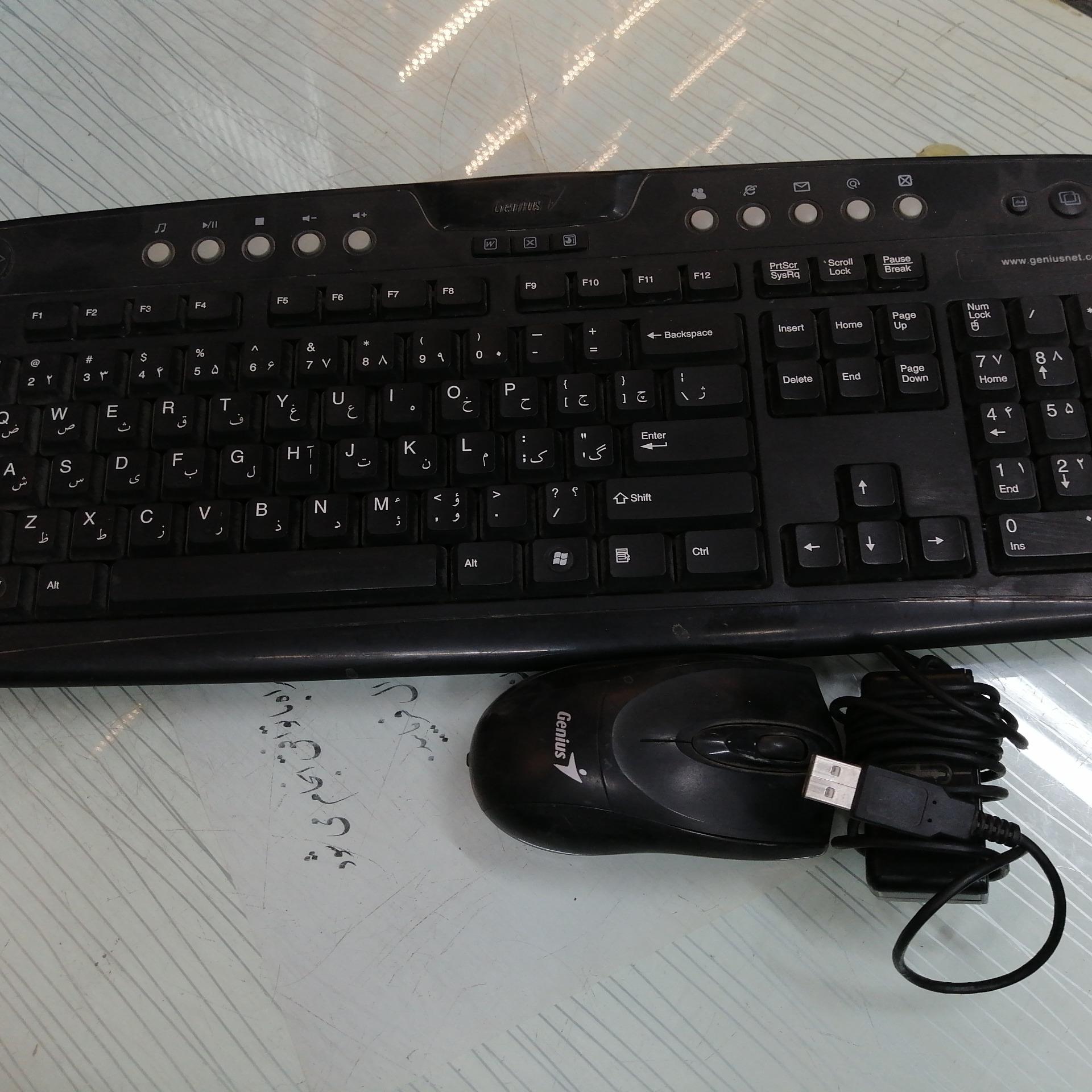 موس کیبورد بیسیم جنیوس معیوب