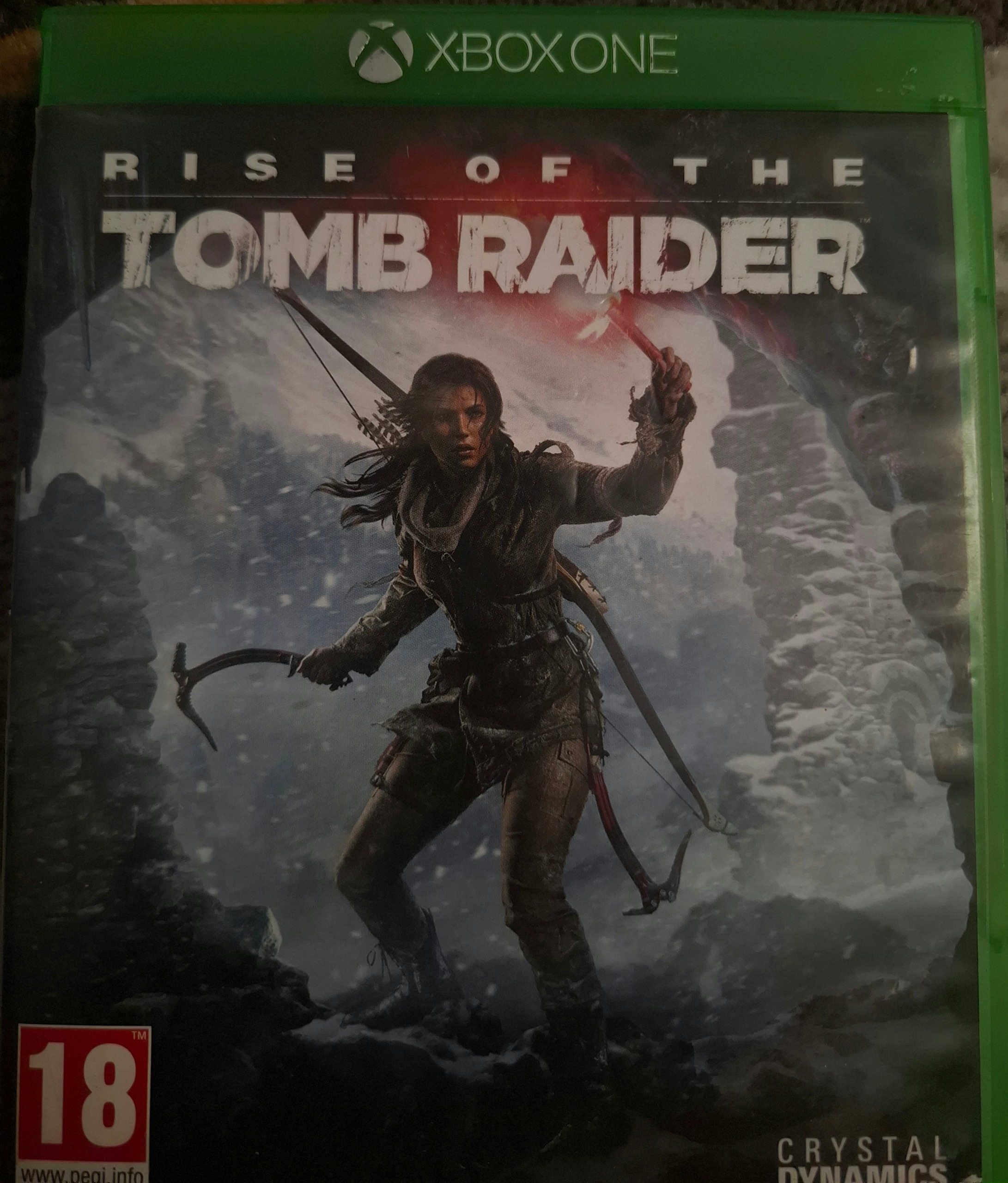 دیسک بازی rise of the tomb raider در حد نو