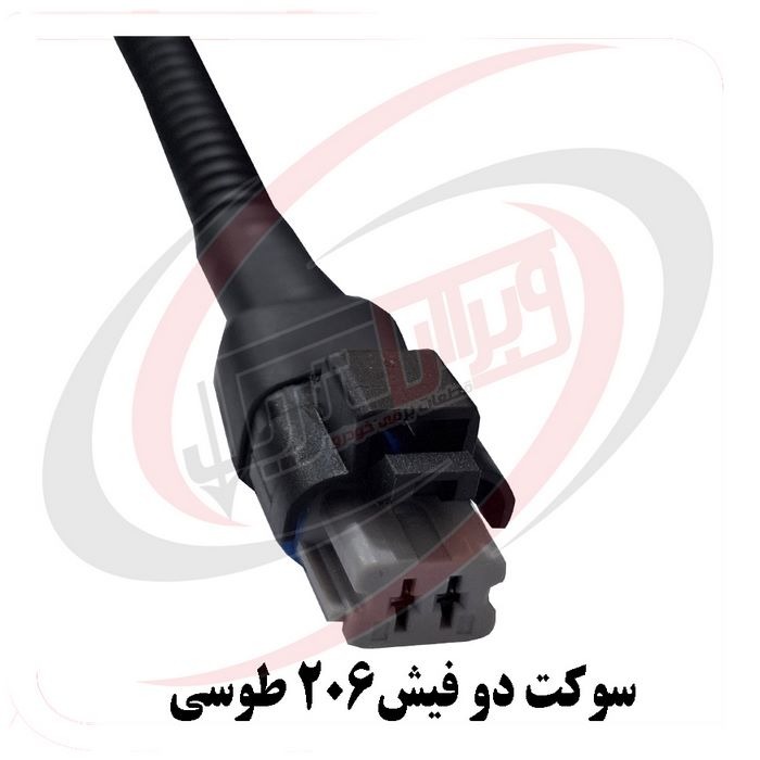 سوکت دو فیش 206 طوسی ، مشکی ، زرد ، ابی ، سبز