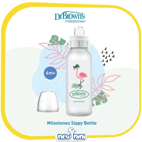 بطری آبمیوه خوری 250 میل دکتر براون طرح فلامینگو