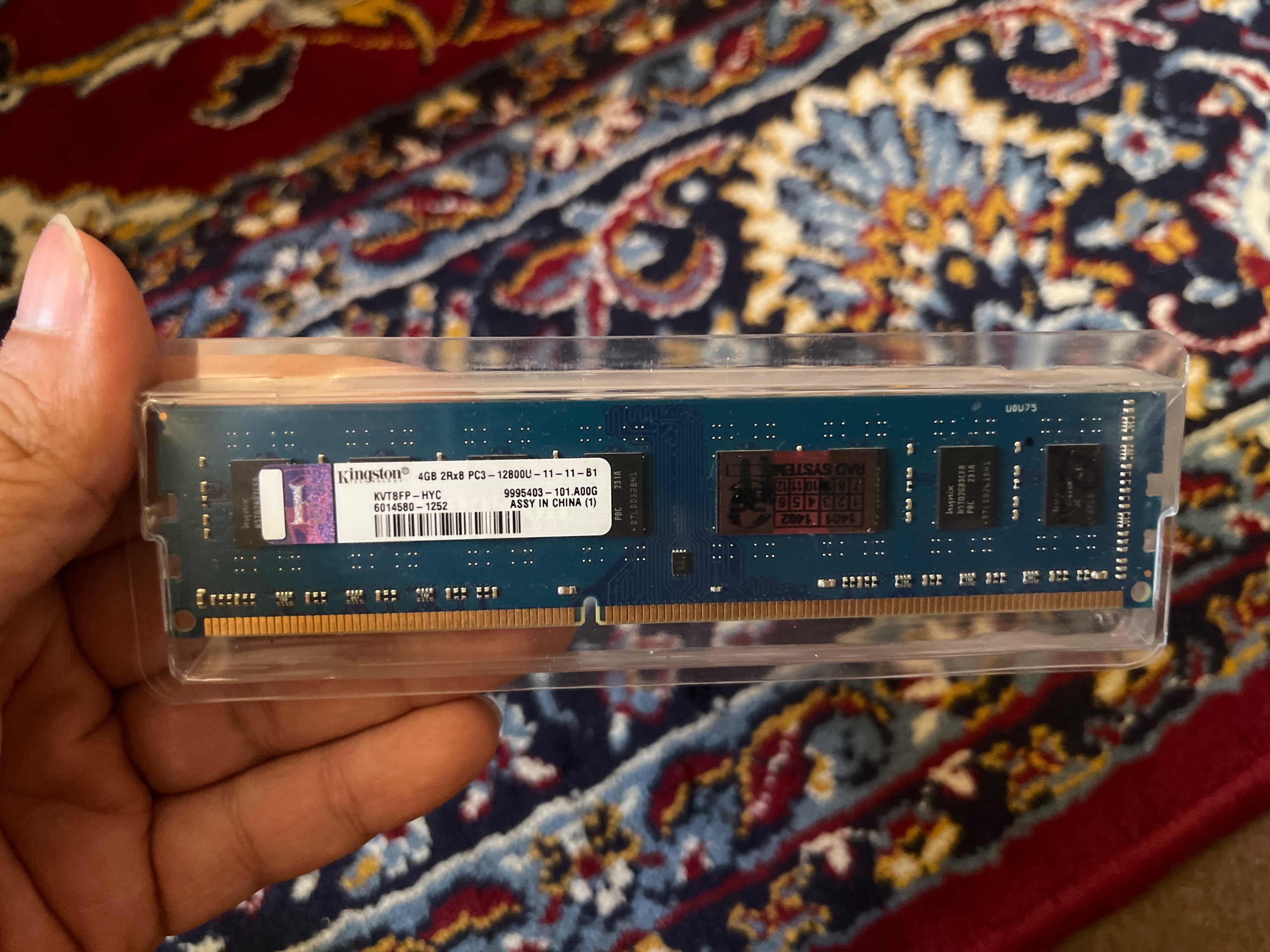 رم کینگستون 1600cl 4GB DDR3