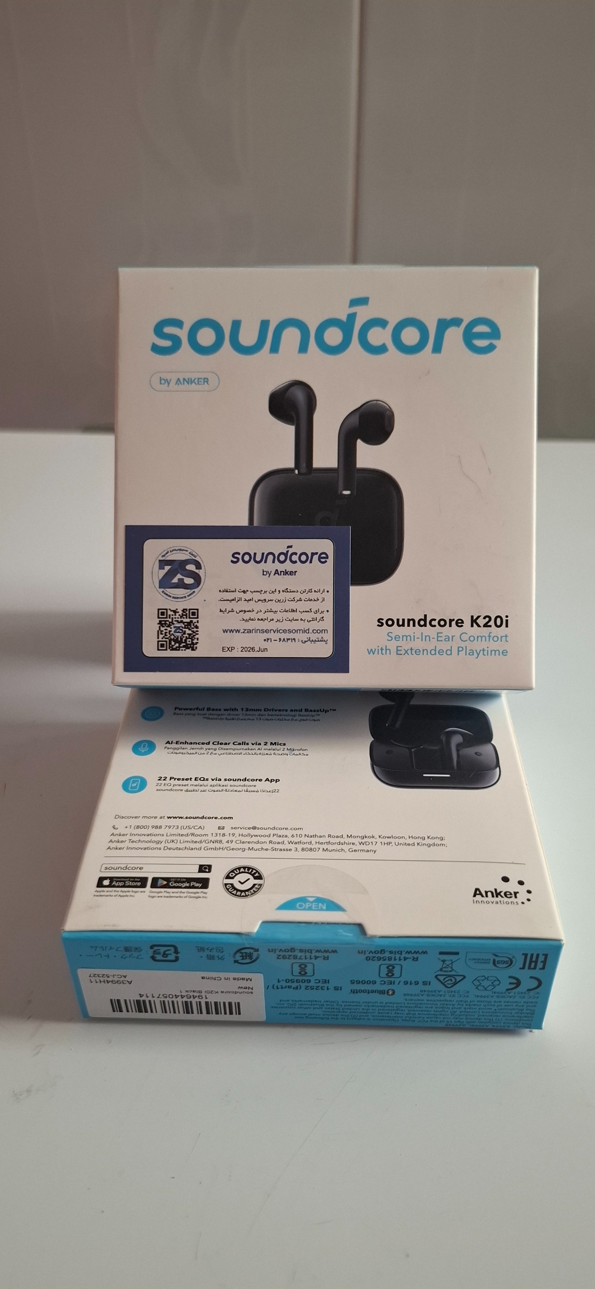 هندزفری بلوتوثی انکر مدل Soundcore K20i A3994