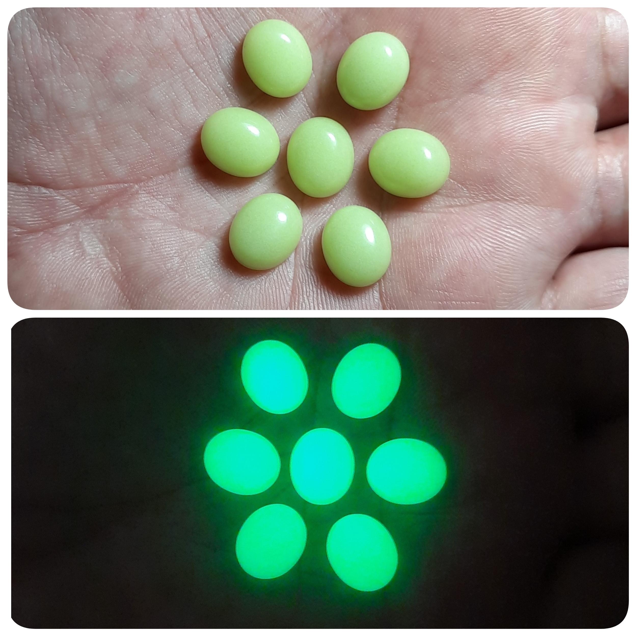 مجموعه 7 قطعه گوهر شب چراغ اصلی با نور سبز خوشرنگ