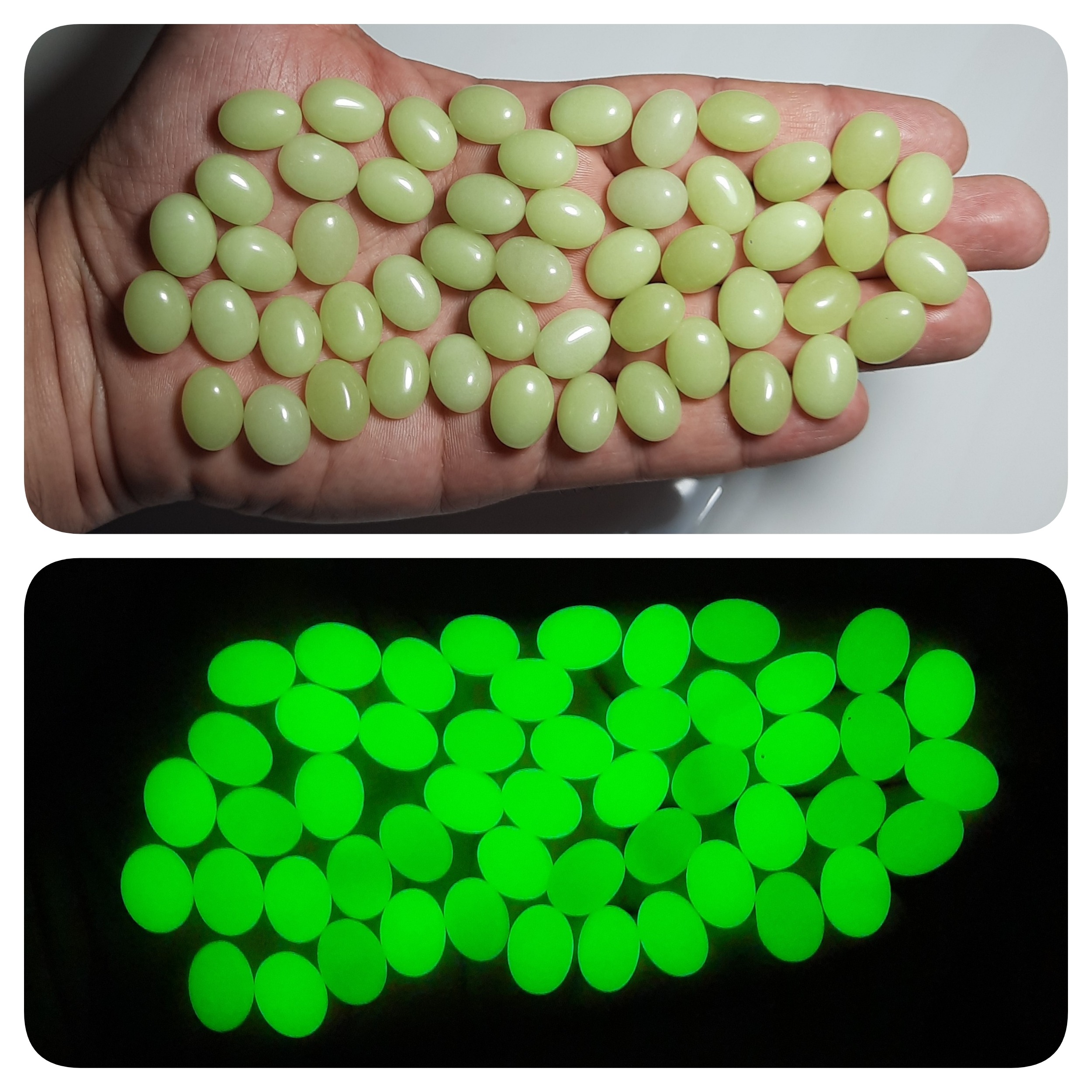 مجموعه 50 عددی گوهر شب چراغ نورانی تلالو سبز