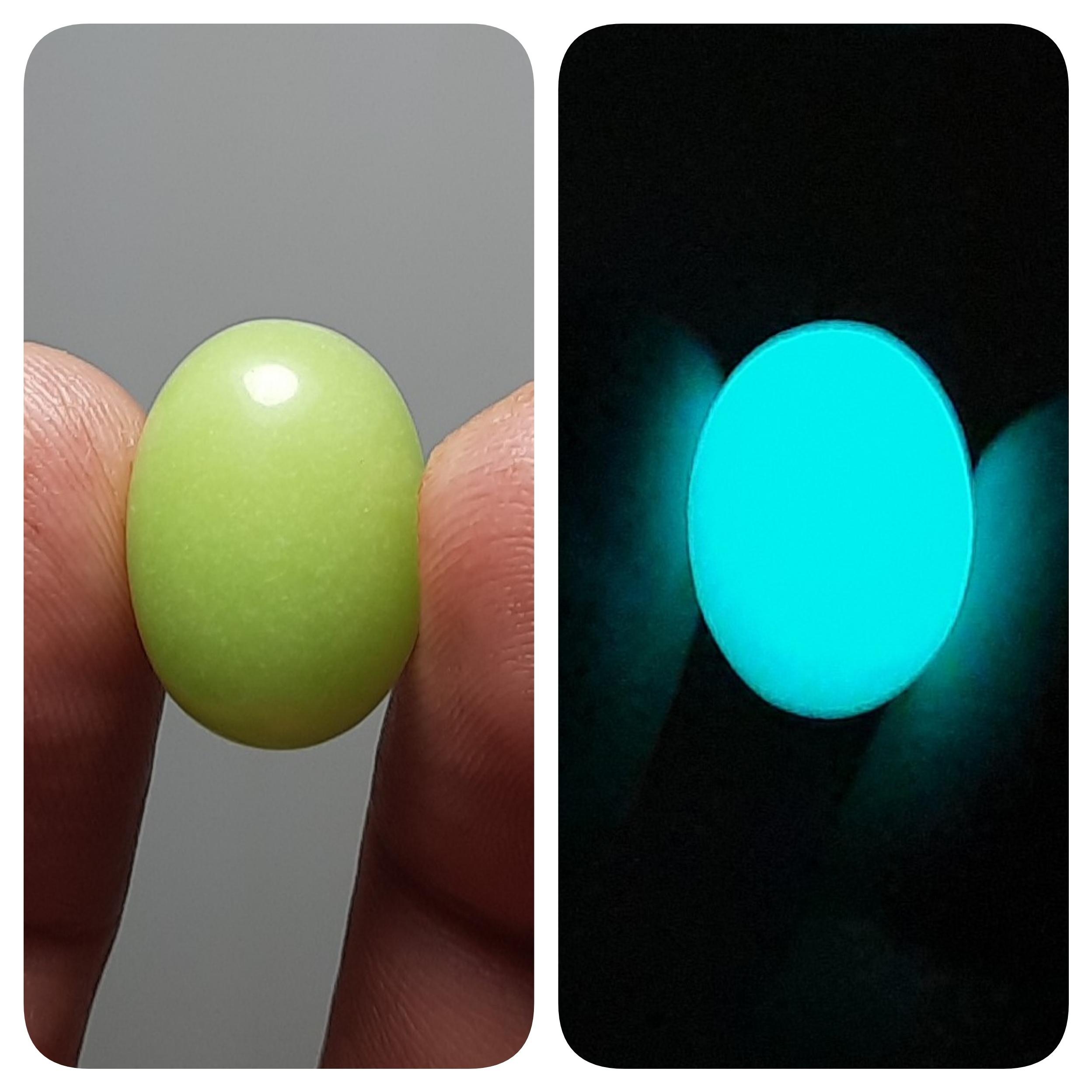 گوهر شب چراغ اصلی درشت تلالو فیروزه ای خوشرنگ