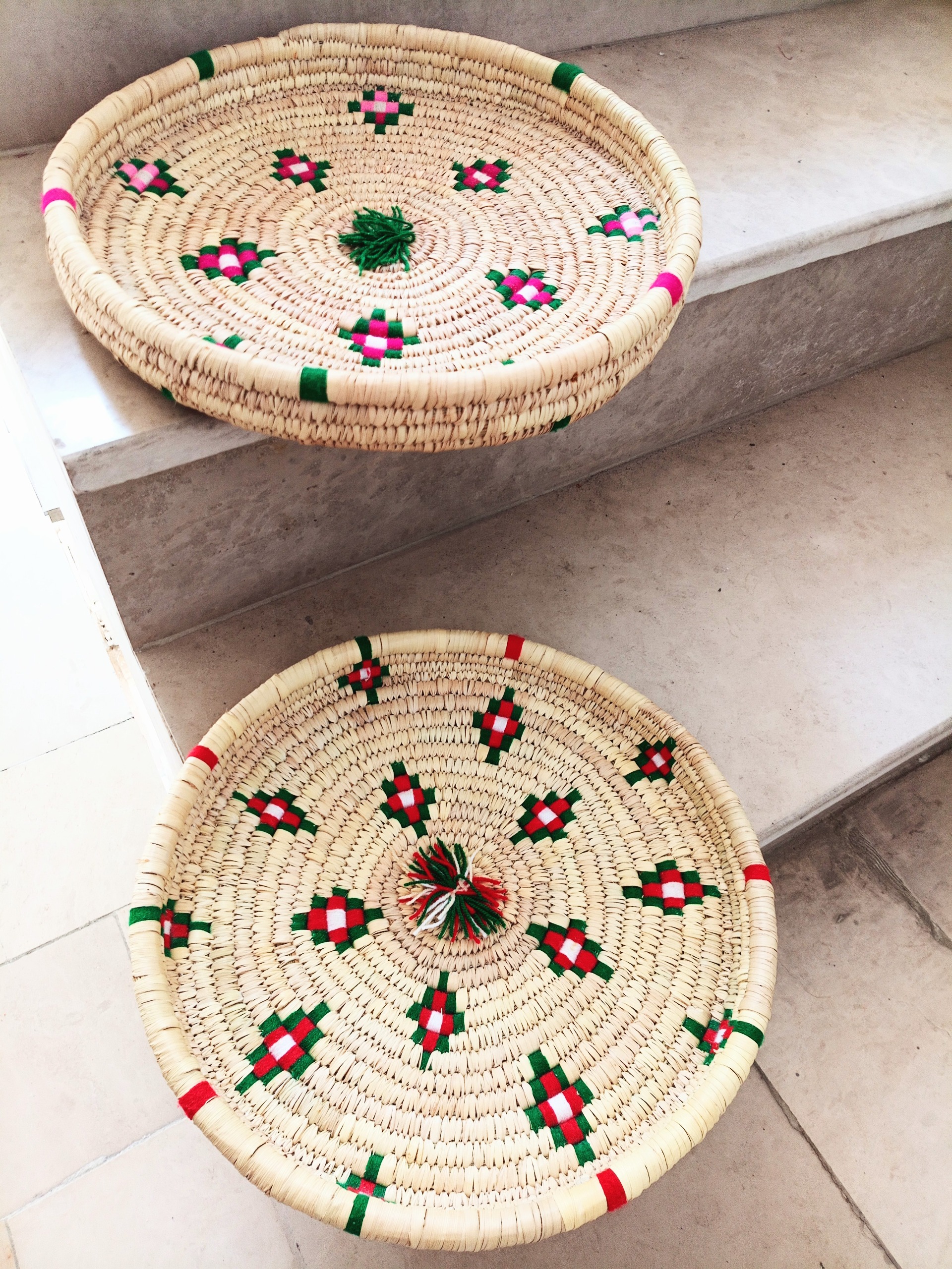 سینی حصیری دستی